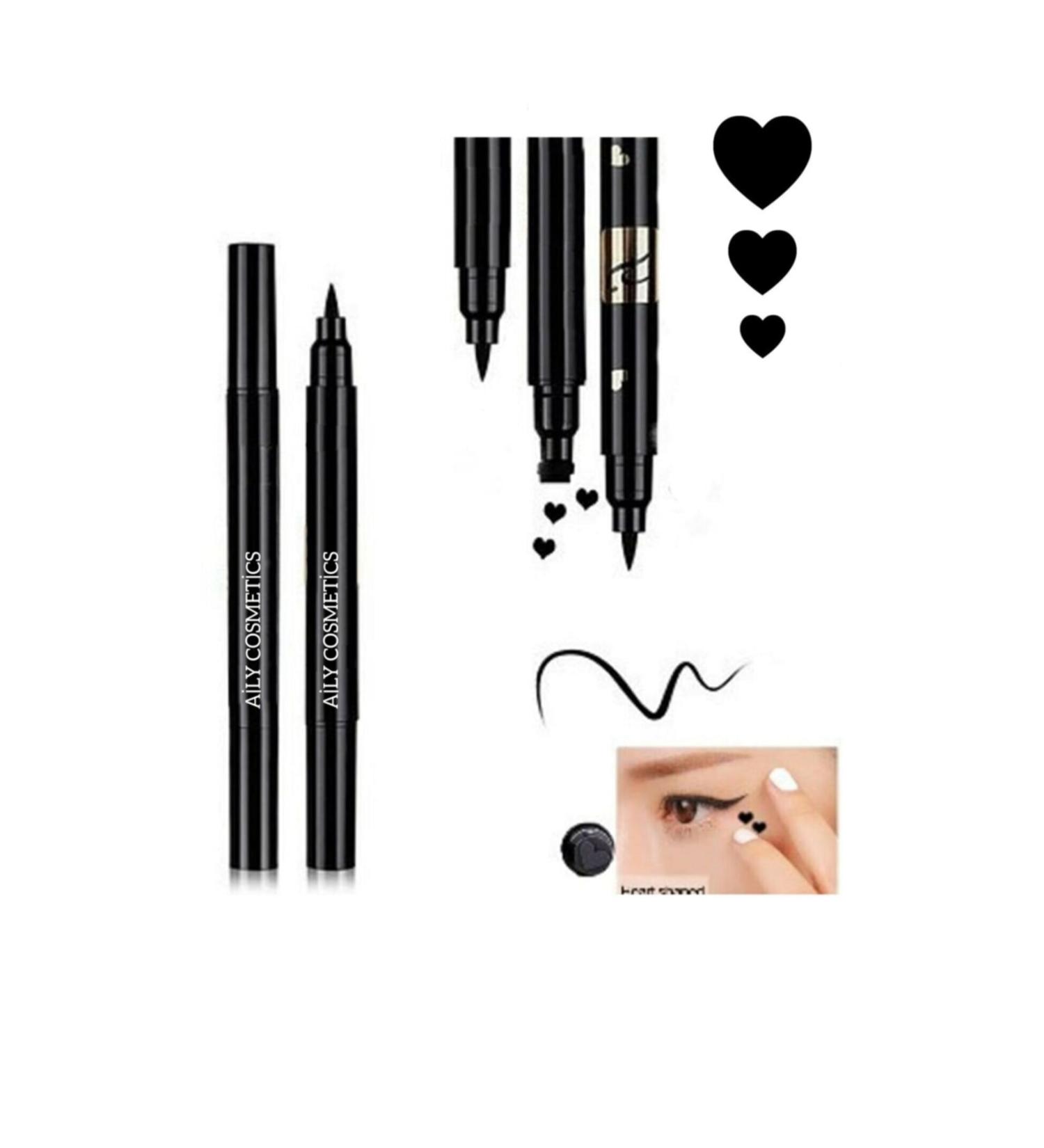 AILY COSMETICS Double Ended Eyeliner with Heart on One Side and Eyeliner on the Other Side