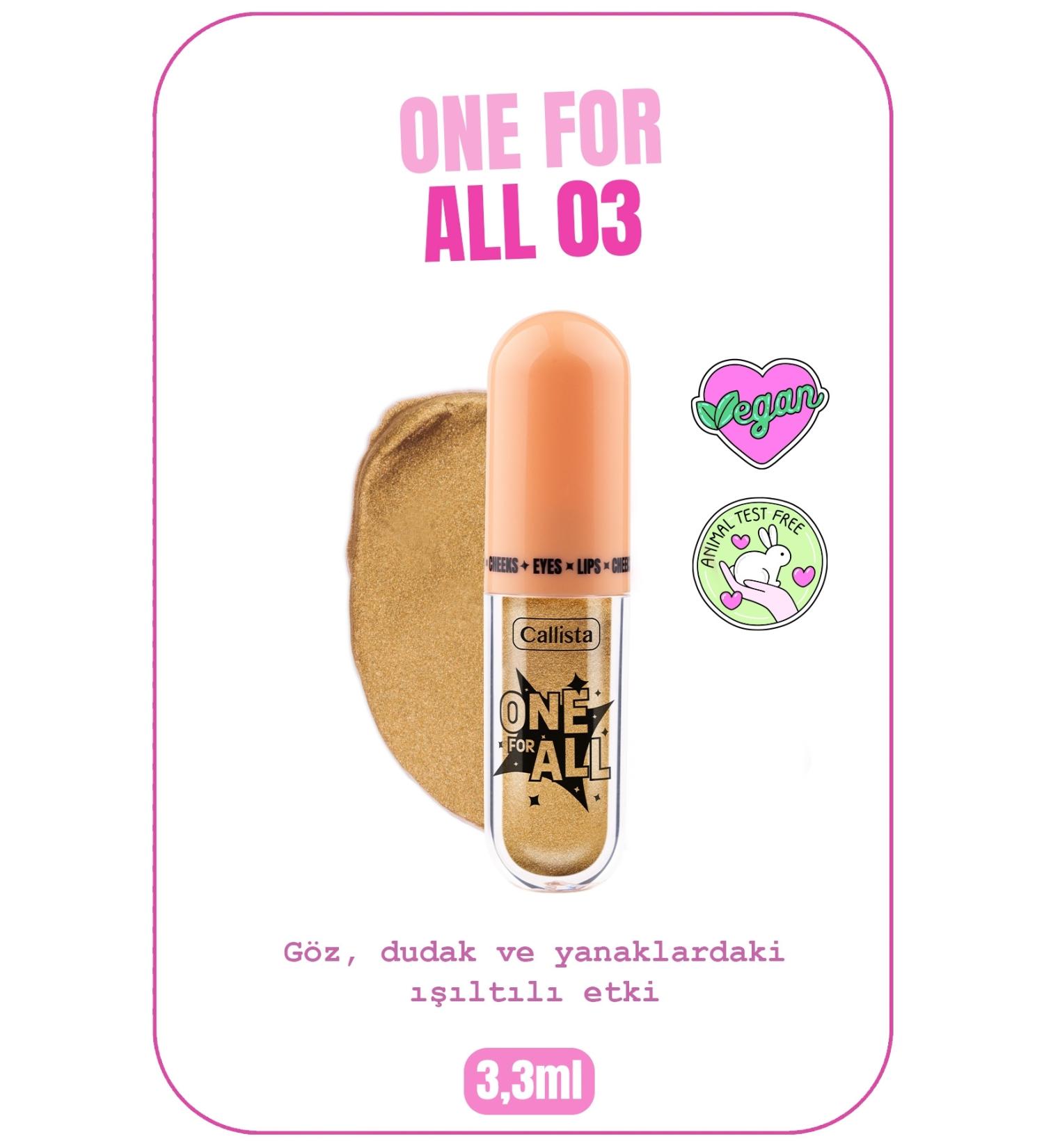 Callista One For All Eyes & Lips & Cheeks Glitter Liquid Eyeshadow - 03 Endless Wisdom