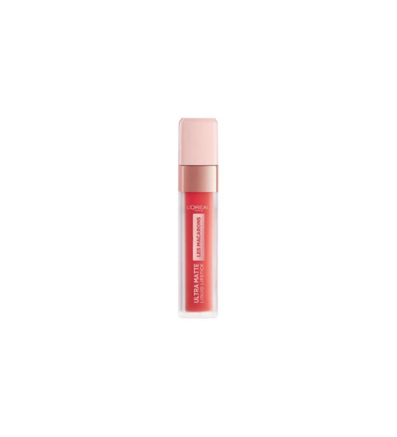 L'Oreal Paris Liquid Matte Lipstick - Les Macarons Ultra Matte Liquid Lipstick 824 Guava Gush - Buy Online on GoSupps.com