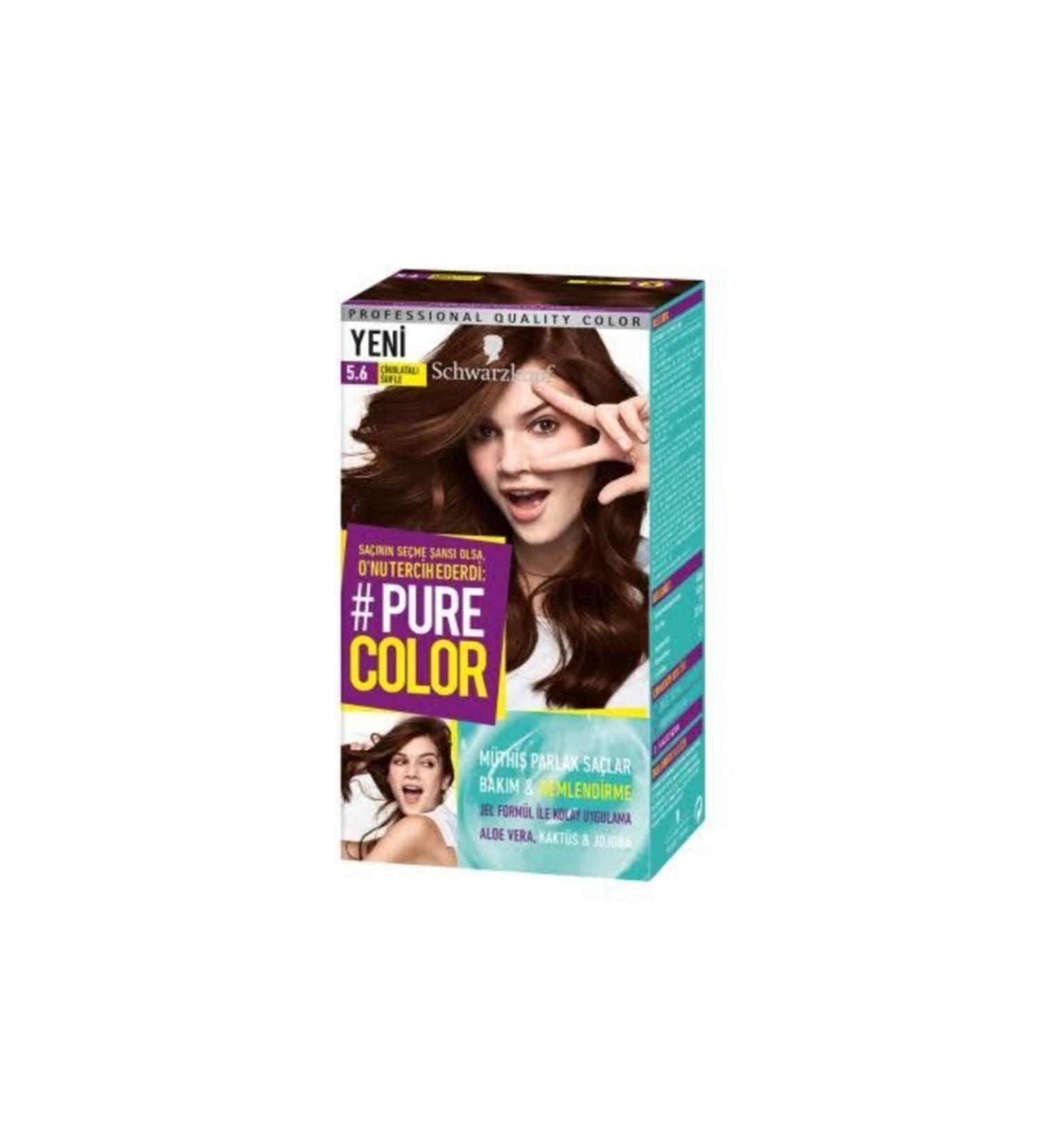 Schwarzkopf Pure Color Hair Dye 5-6 Chocolate Souffle