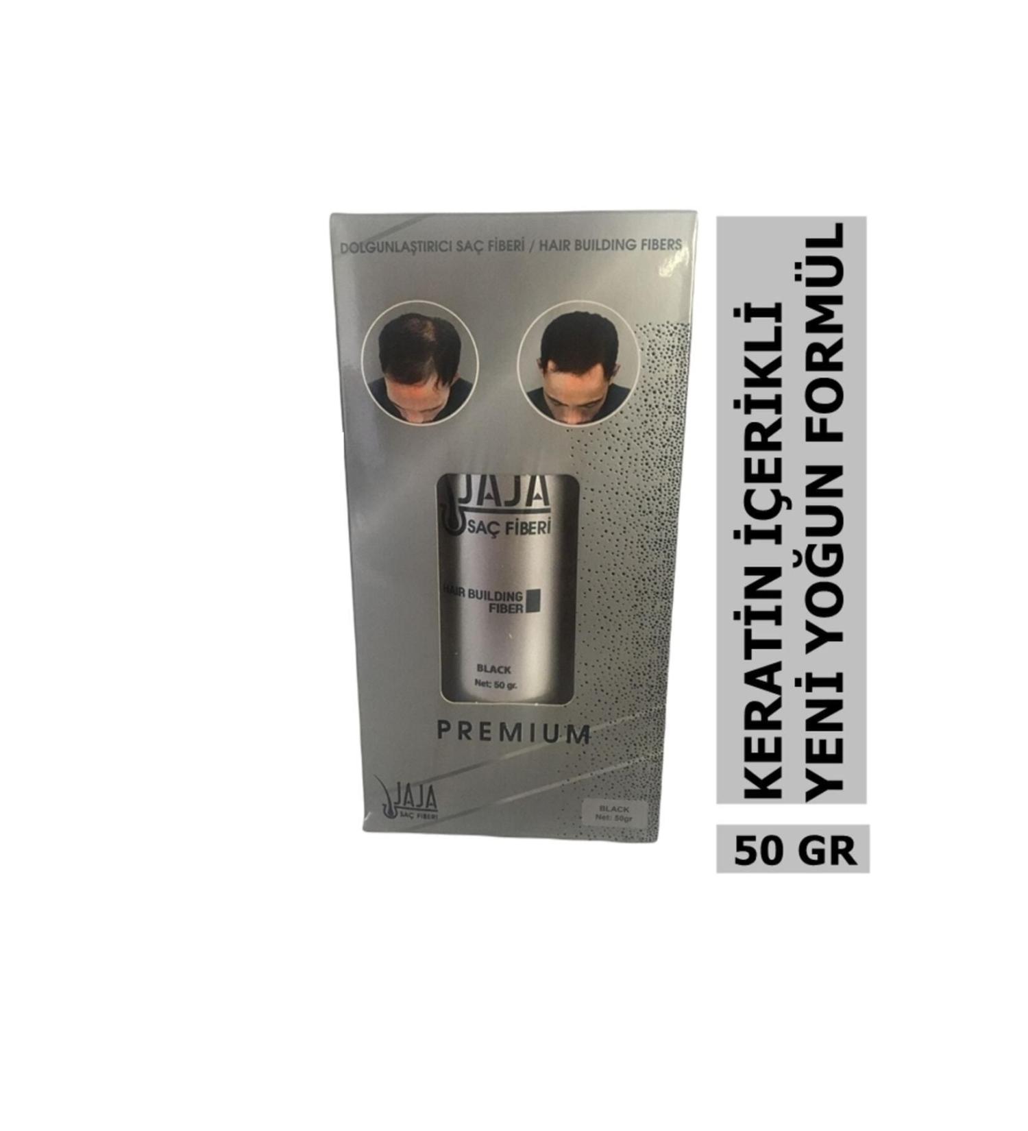 Jaja PREMIUM Original Hair Concealer DARK BROWN - Dark Brown Hair Thickener Keratin Topik 50 GR