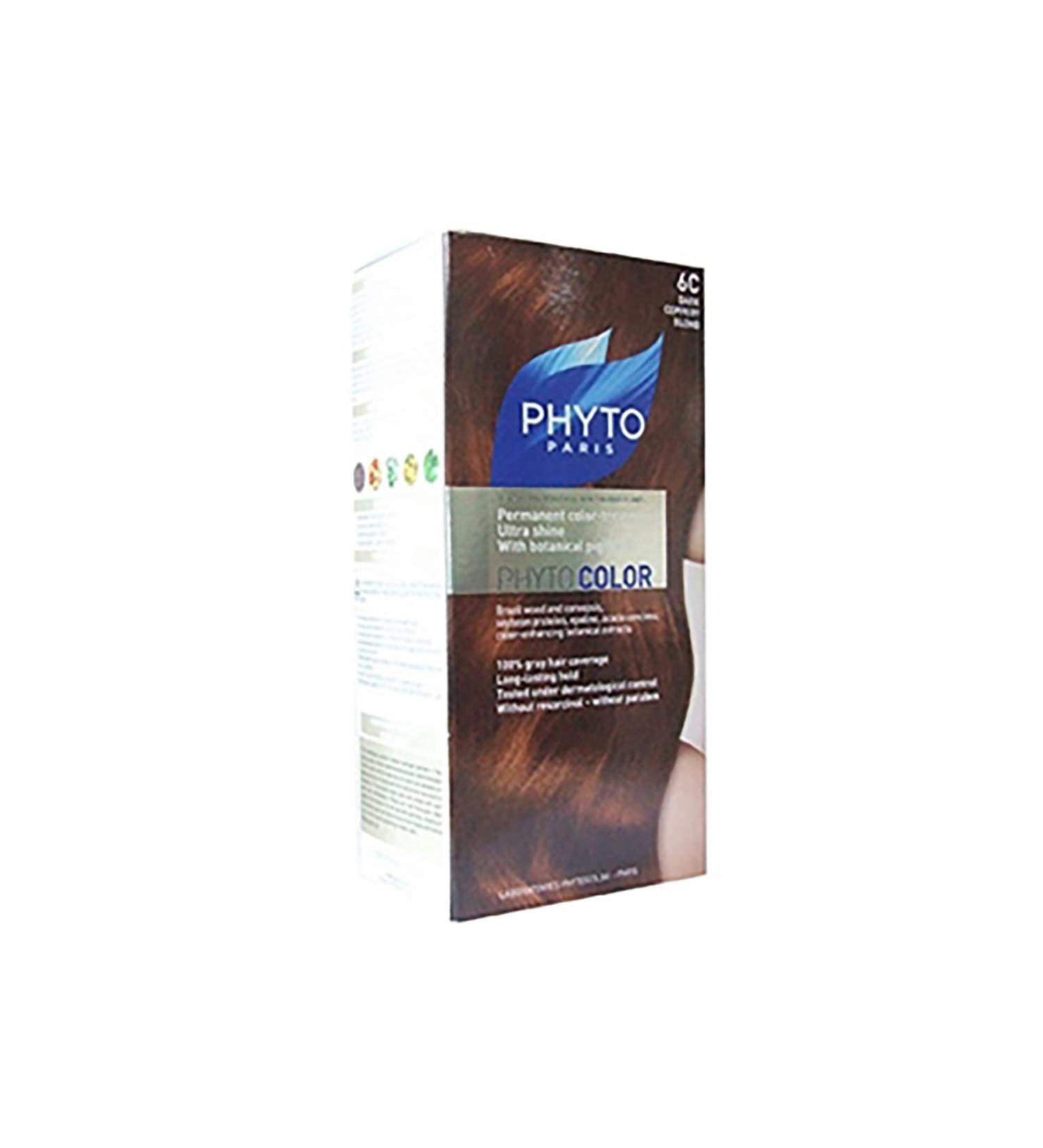 Phyto Herbal Hair Dye - Phytocolor 6C Dark Copper Blonde 0618059109812
