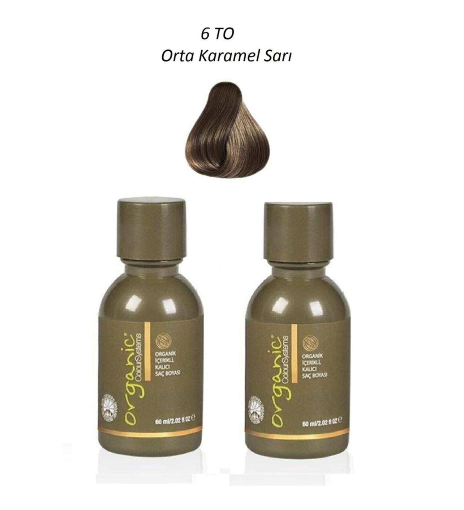 Organic Color Systems 6 TO INTENSE PIGMENT MEDIUM CARAMEL BLONDE HAIR DYE 60 ML PSSN1408