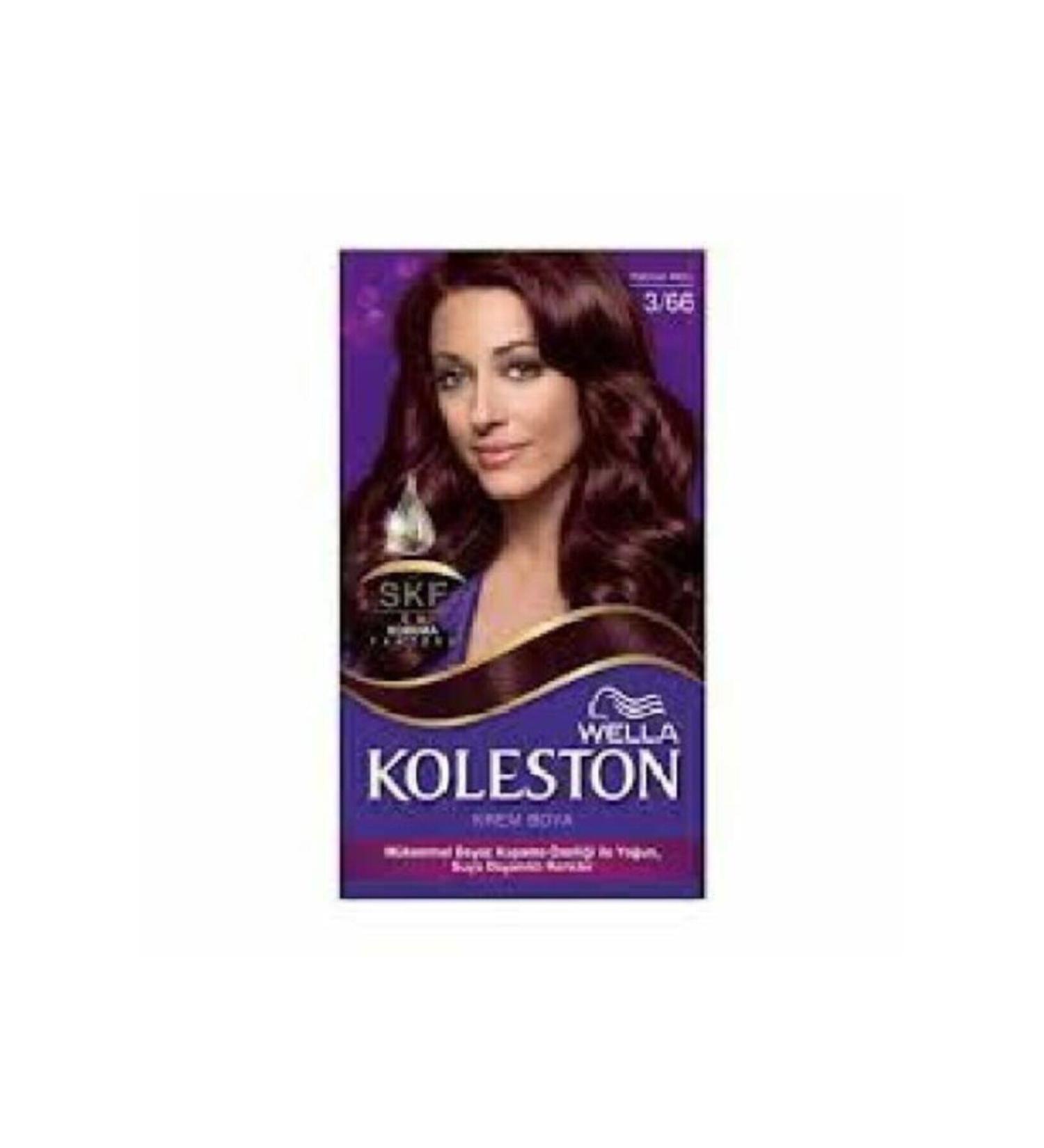 Wella Koleston Kit Hair Dye 3/66 Eggplant Purple
