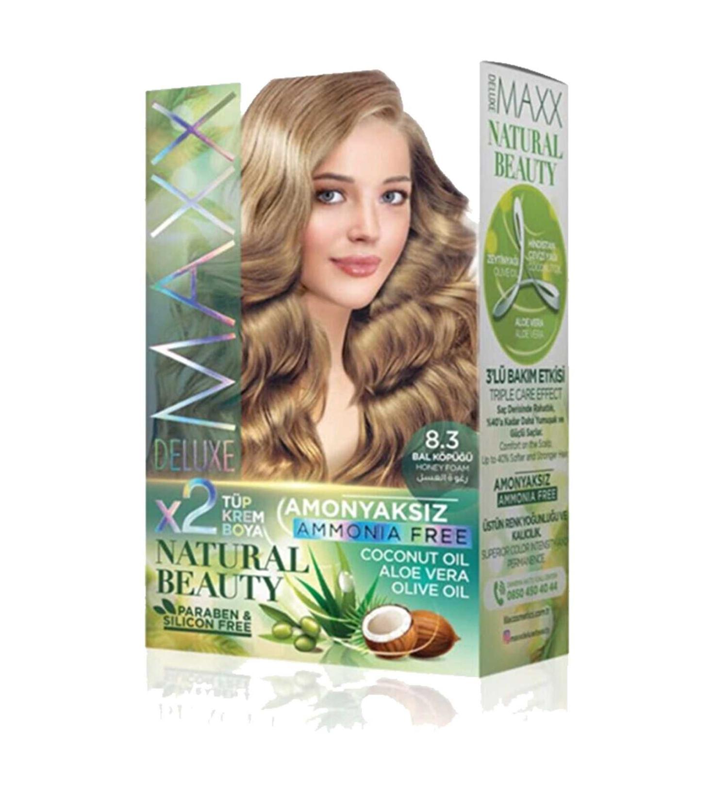 Easy Supply Natural Beauty Ammonia Free Hair Dye 8.3 Honey Foam