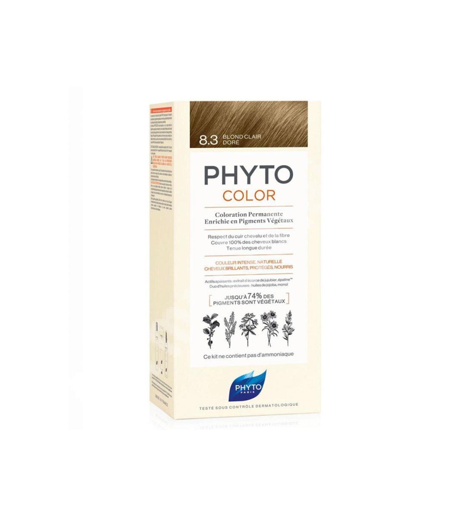 Phyto Phytocolor 8.3 Yellow Dore Ammonia-Free Permanent Herbal Hair Dye