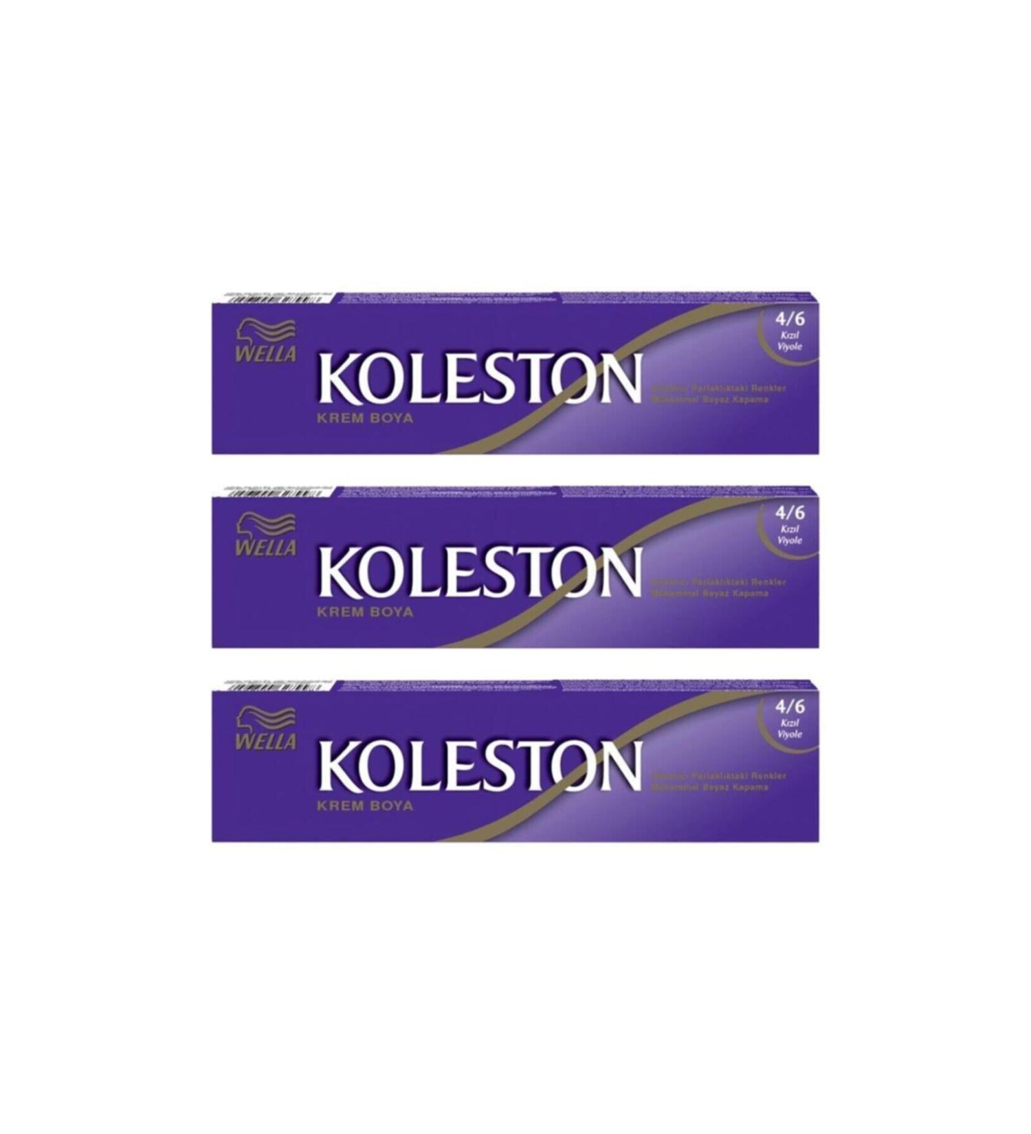 Wella Tube Paint 60 Ml - 4.6 Red Violet 3 Pieces