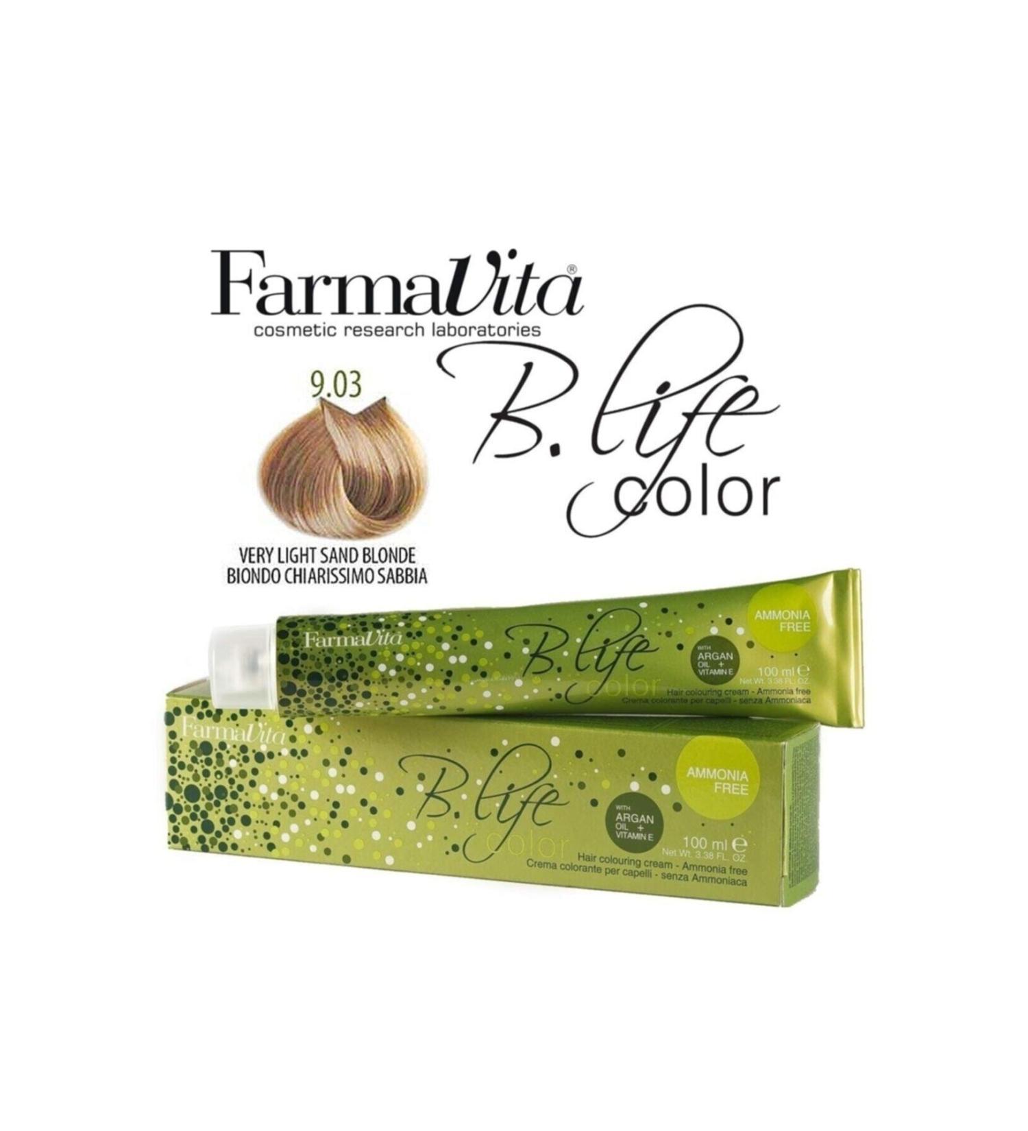 Farmavita Hair Dye B.life 100 ml Ammonia Free 9/03 - Buy Online on GoSupps.com