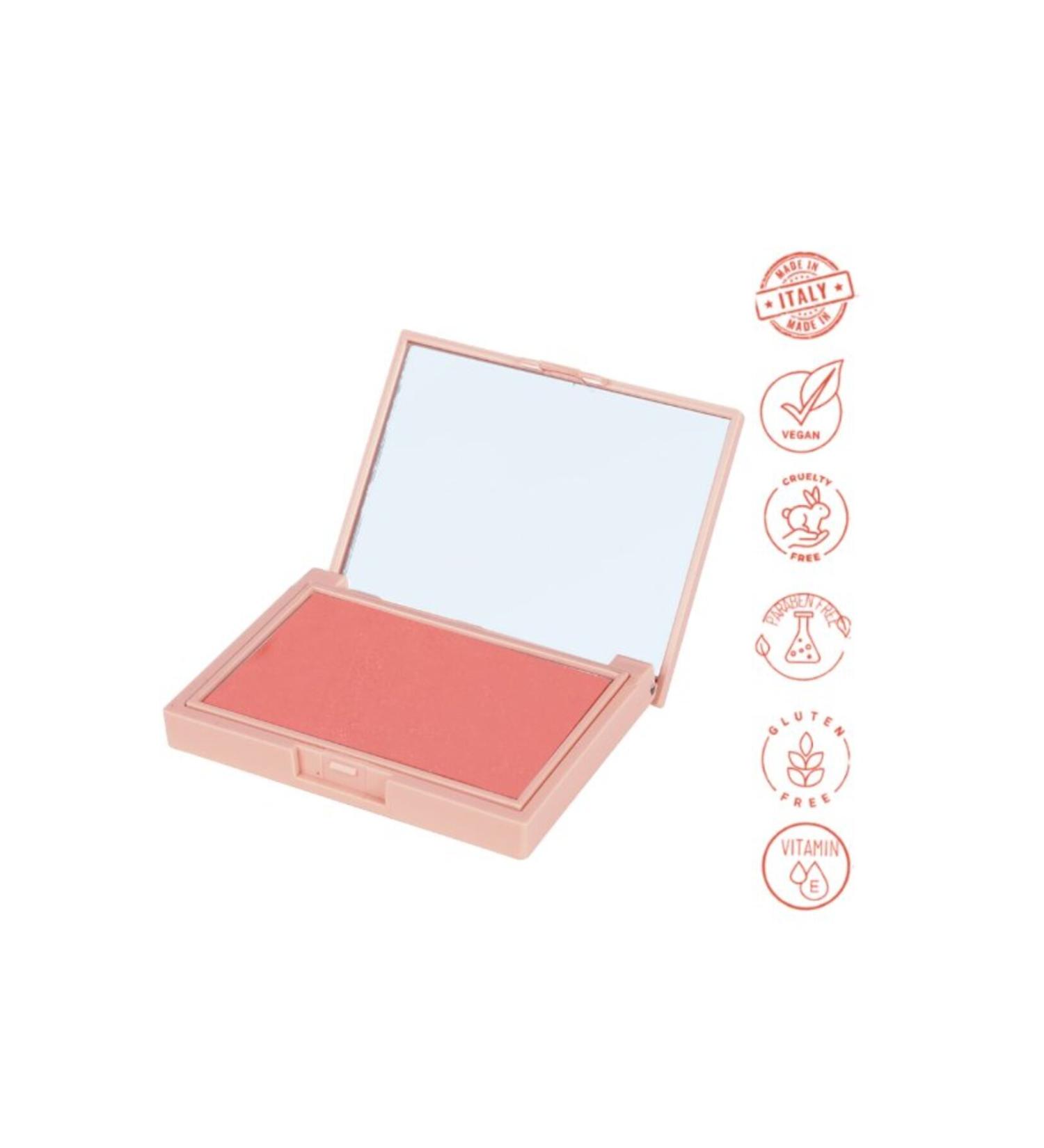 Dora Joy Matte Powder Blush 06 Coral Reef Powder Blush Vitamin E