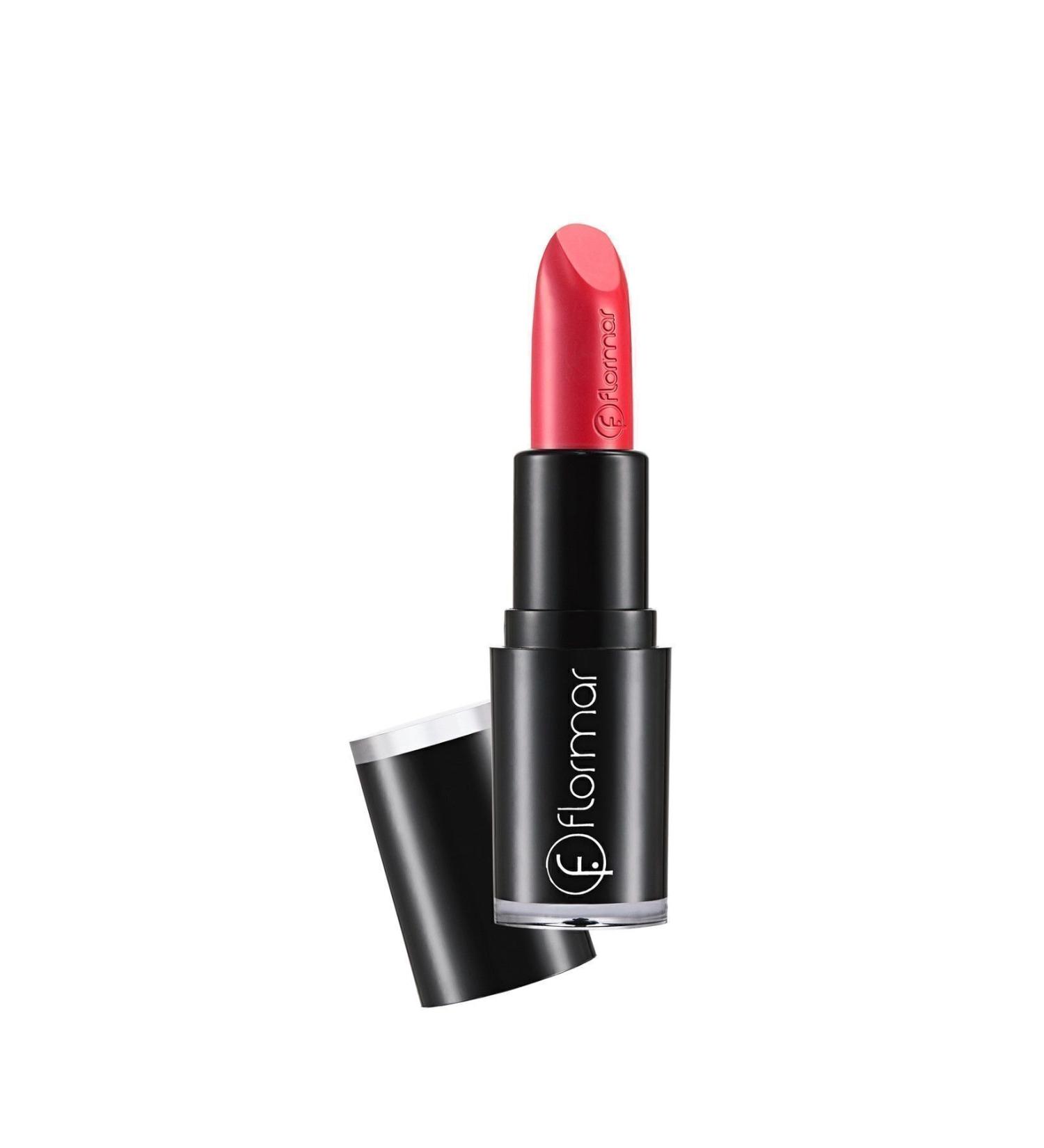 Flor mar. Long Wearing Lipstick Lipstick Enchanting Coral-Red L24