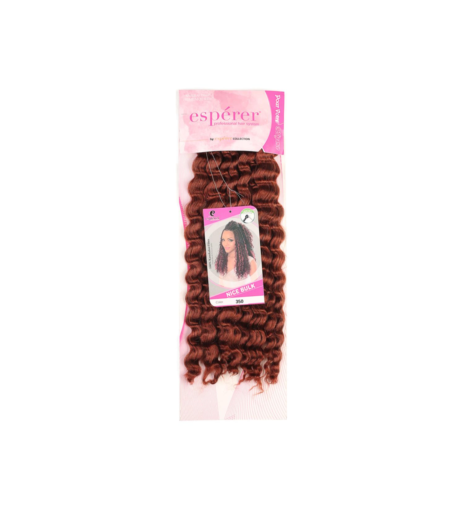 201 Nice Bulk Afro Water Wave Hair / Red Copper