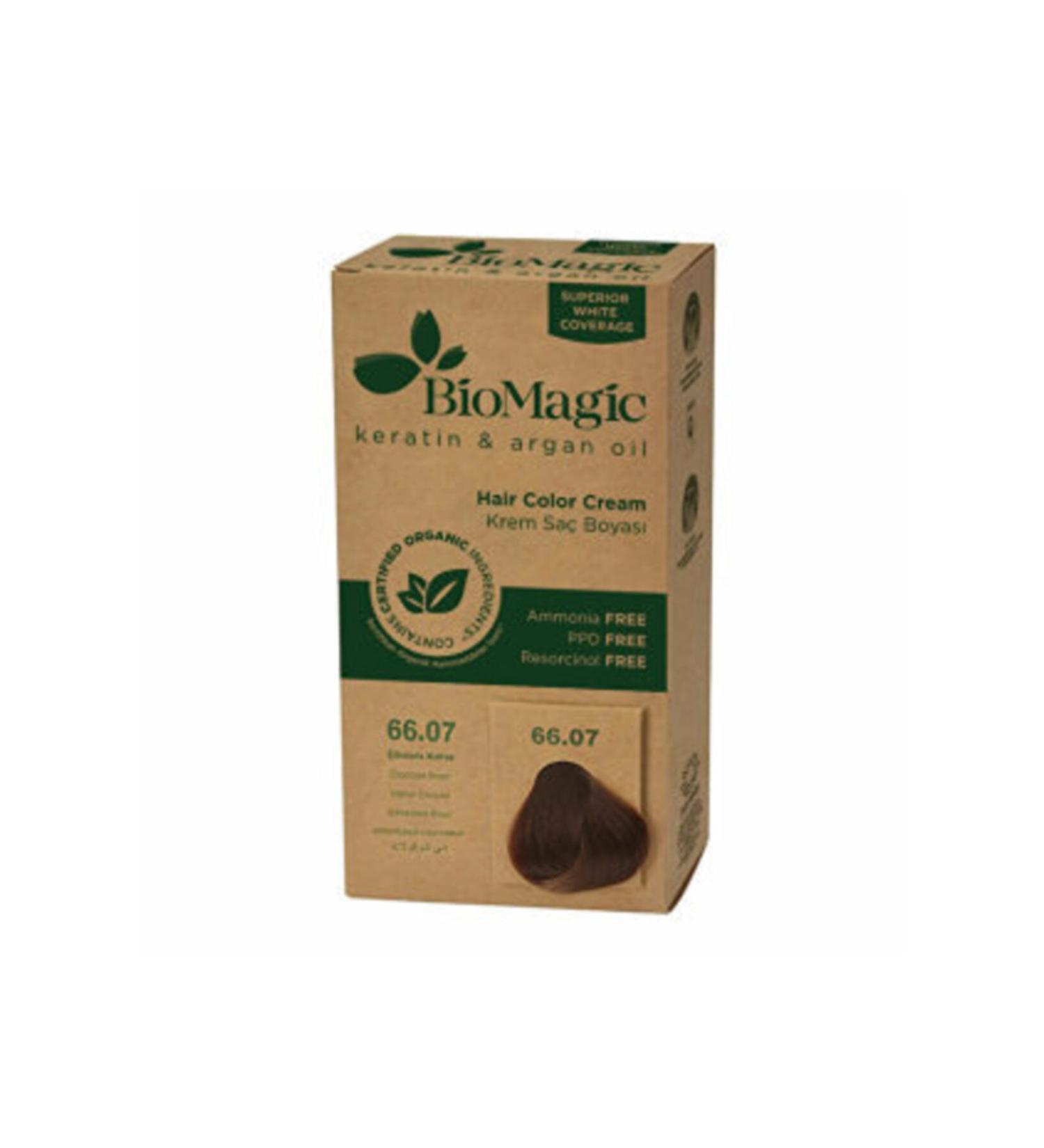 BioMagic Natural Hair Dye Chocolate Brown No: 66.07
