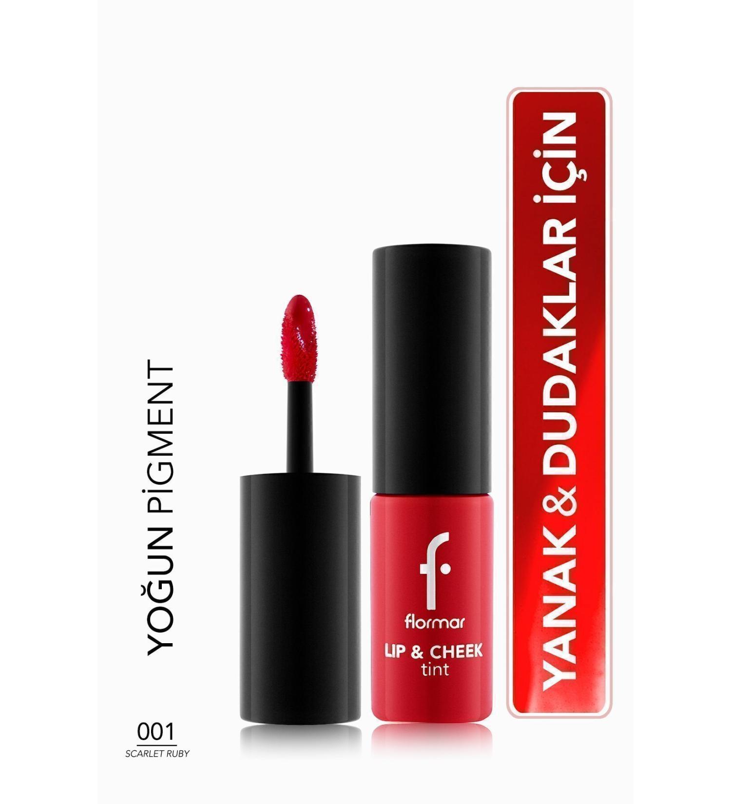 Flormar Long-Lasting Gel Tint (RED) - Lip & Cheek Tint - 001 Scarlet Ruby - 8682536066884 - Buy Online on GoSupps.com