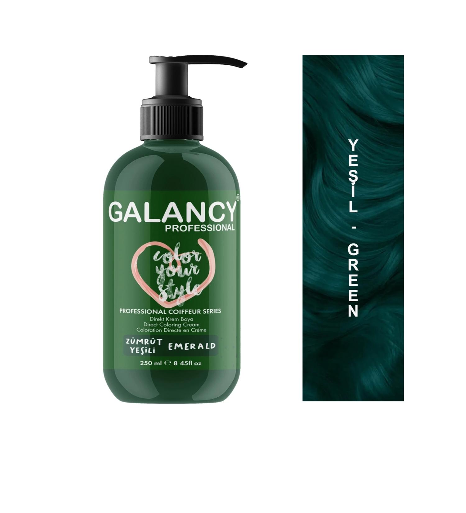 Galancy Emerald Green Ammonia Free Color Balayage Hair Dye 250ml