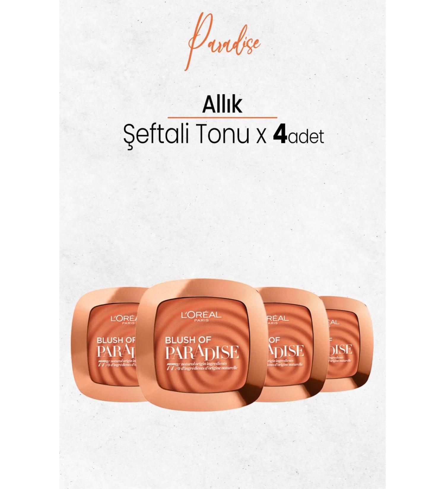 L'Oreal Paris Blush Of Paradise Blush Peach Tone X 4 Pieces