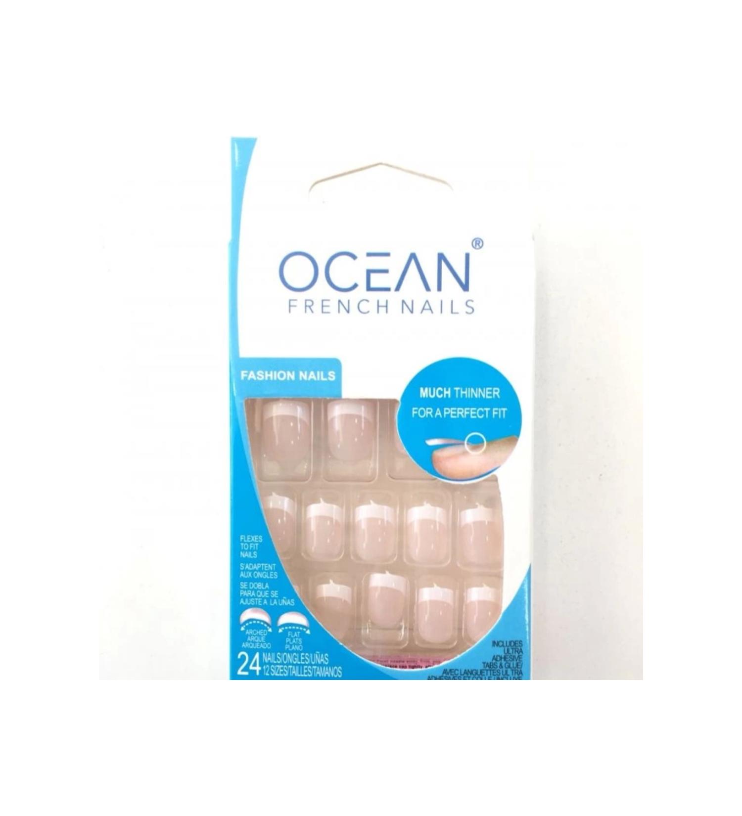 Epilons Pink False Nails (thin French) 191a