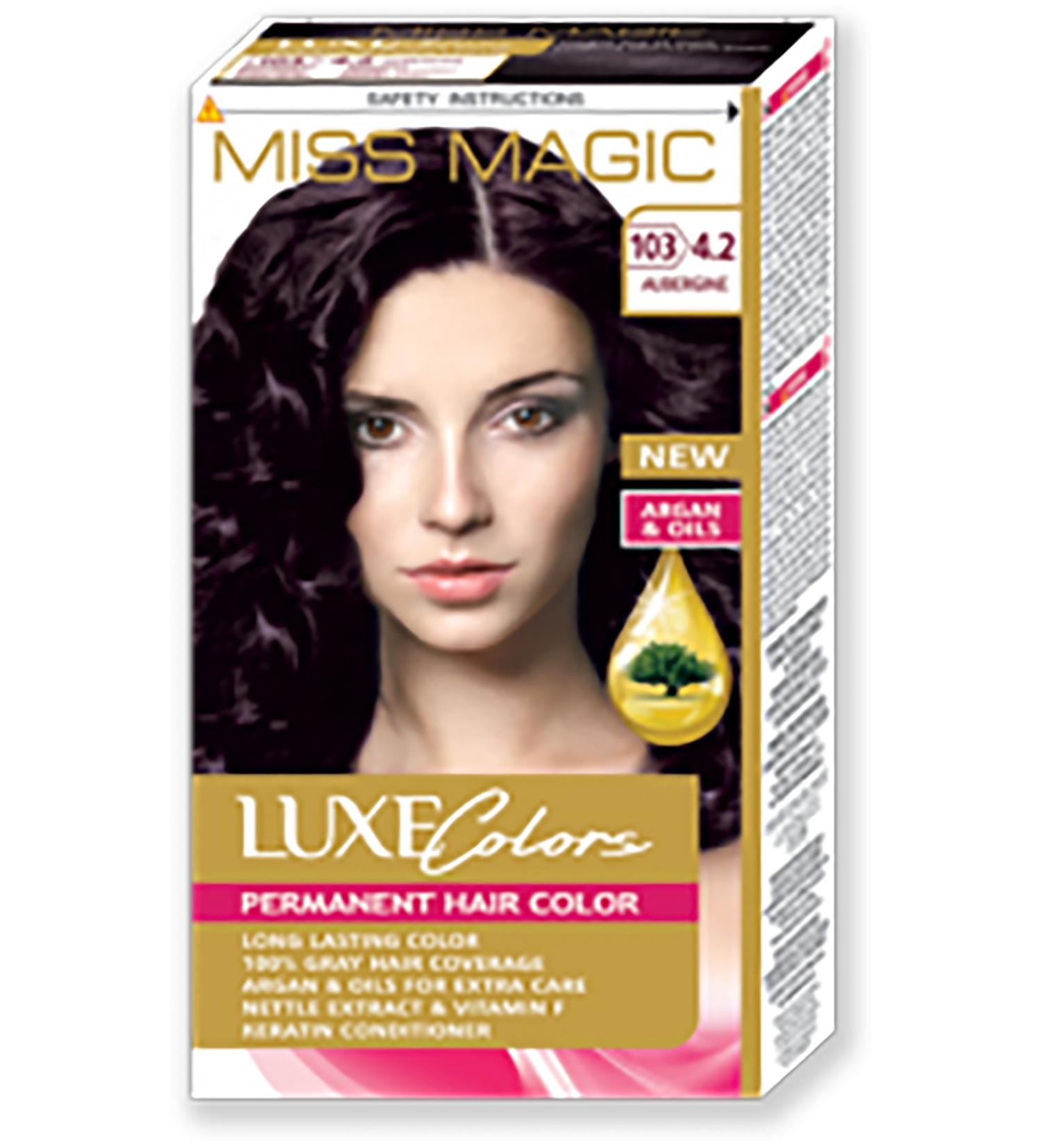 Miss Magic Hair Dye (Set Dye) Eggplant Purple 4.2 (103 Aubergine)