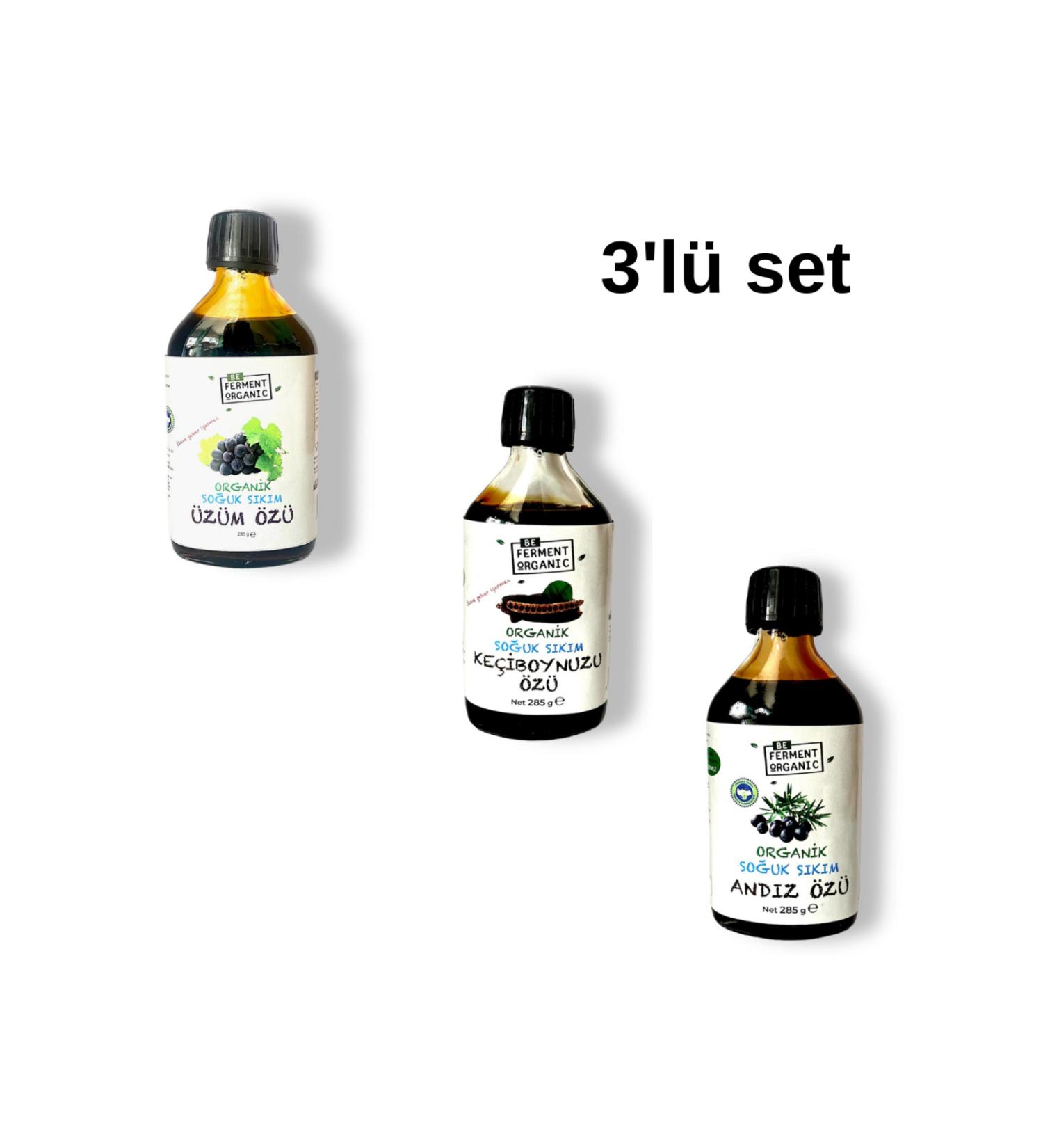 BEORGANIC Beferment Organic Certified Extracts Set (285 G) Carob Mulberry Grape Extract