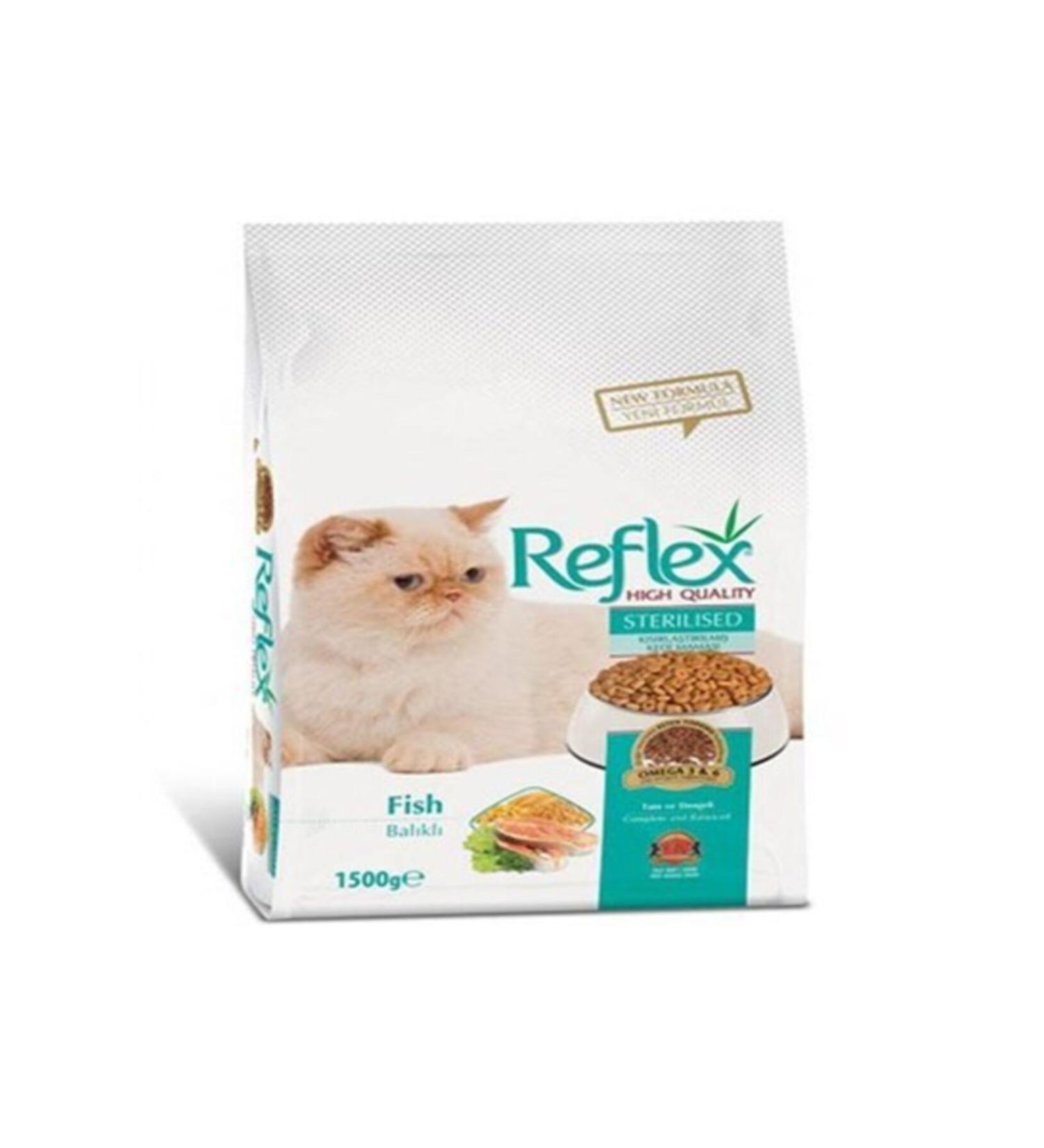 Reflex Hairball & Indoor Adult Cat Food with Salmon 1.5 Kg