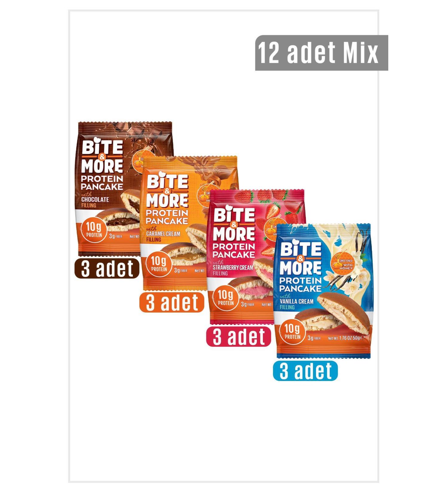 bite & more Protein Pancake Mix Pack / Protein Pancake Mix Pack 50 grams x 8 Pieces
