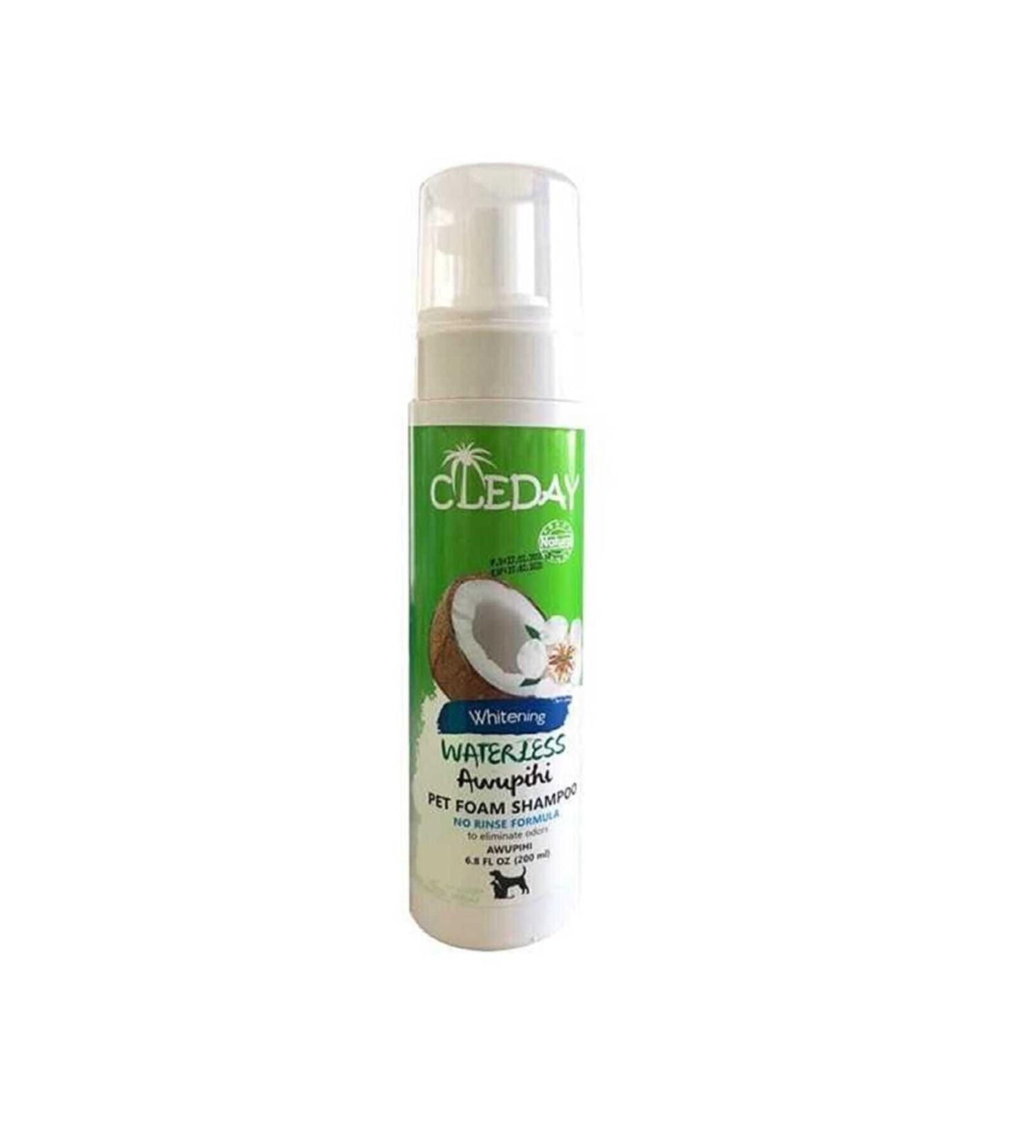 CLEDAY No-Rinse Foam Shampoo for Cats and Dogs (200 ML)