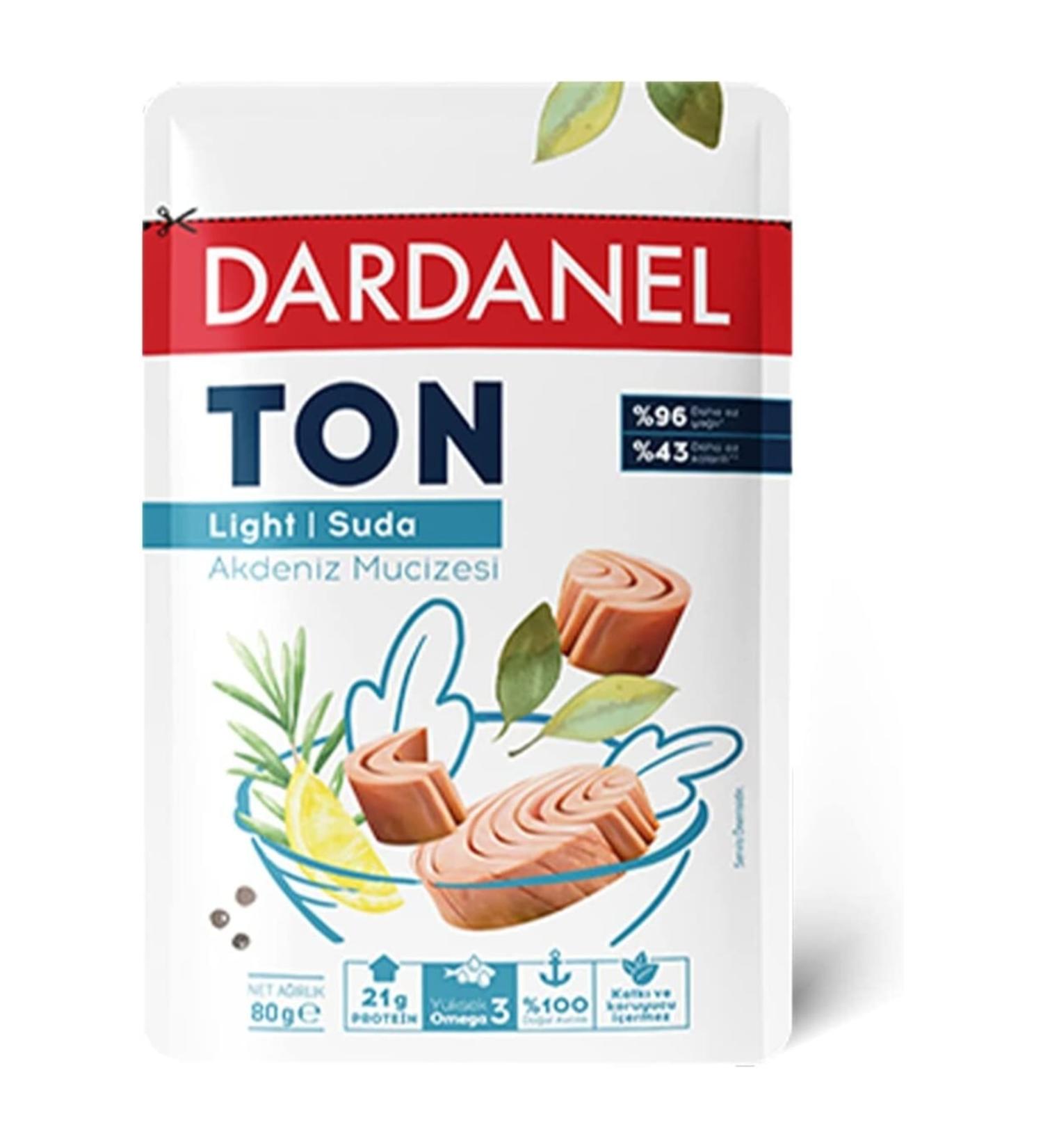 Dardanel Light Tuna Bag 80 Gr (12) Pieces