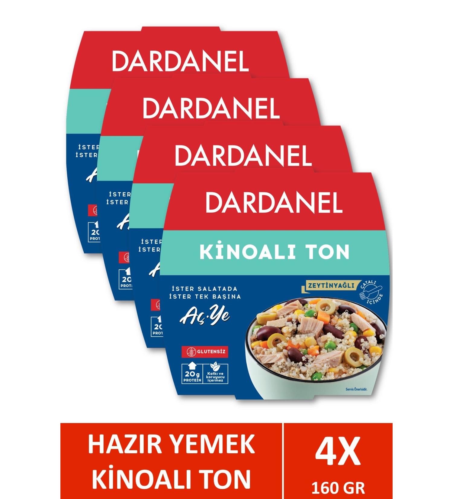 Dardanel Open and Eat Quinoa Tuna 160 gr X 4 Pieces - Buy Online on GoSupps.com