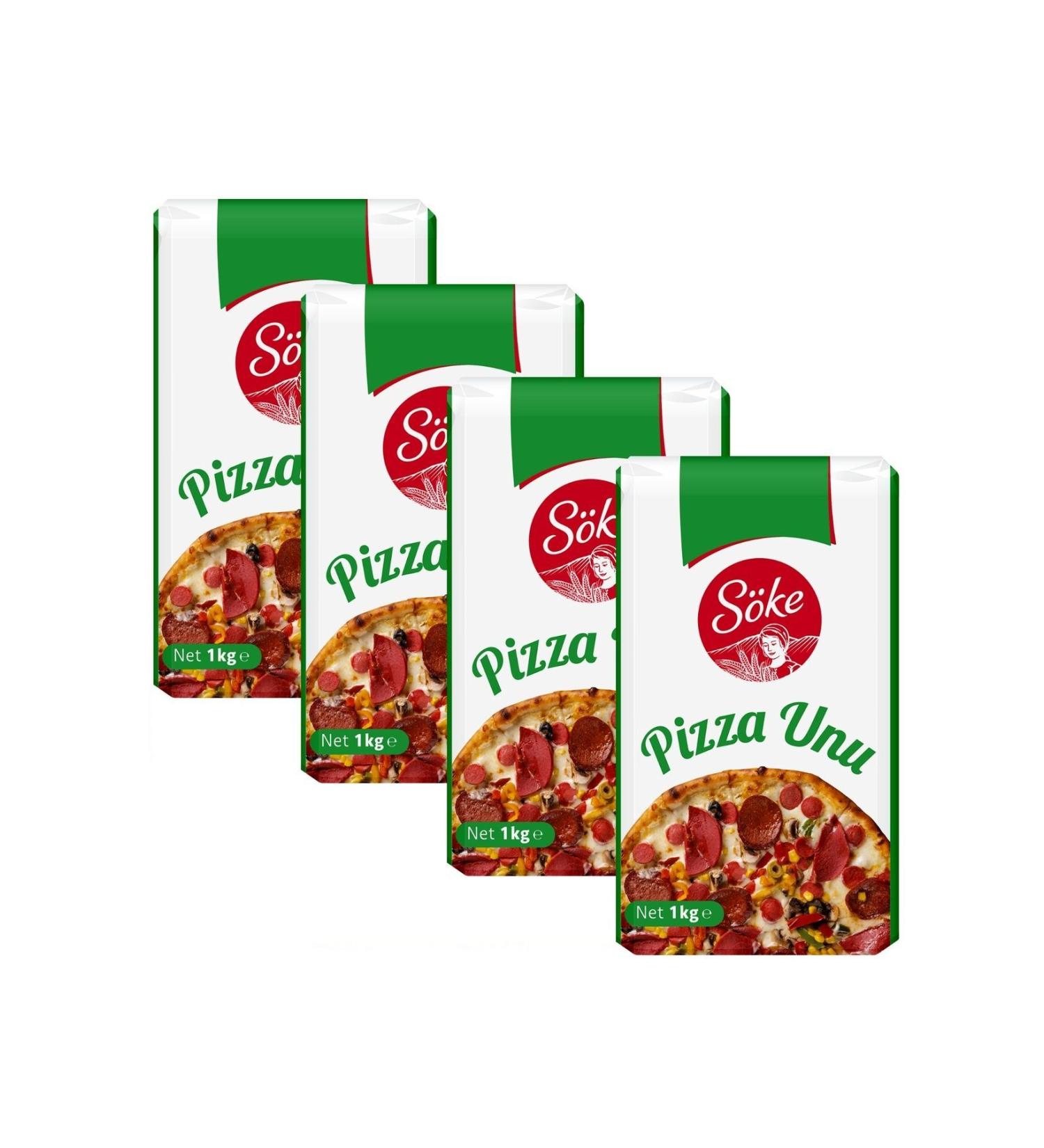 S ke Pizza Flour 4 x 1 kg Set of 4