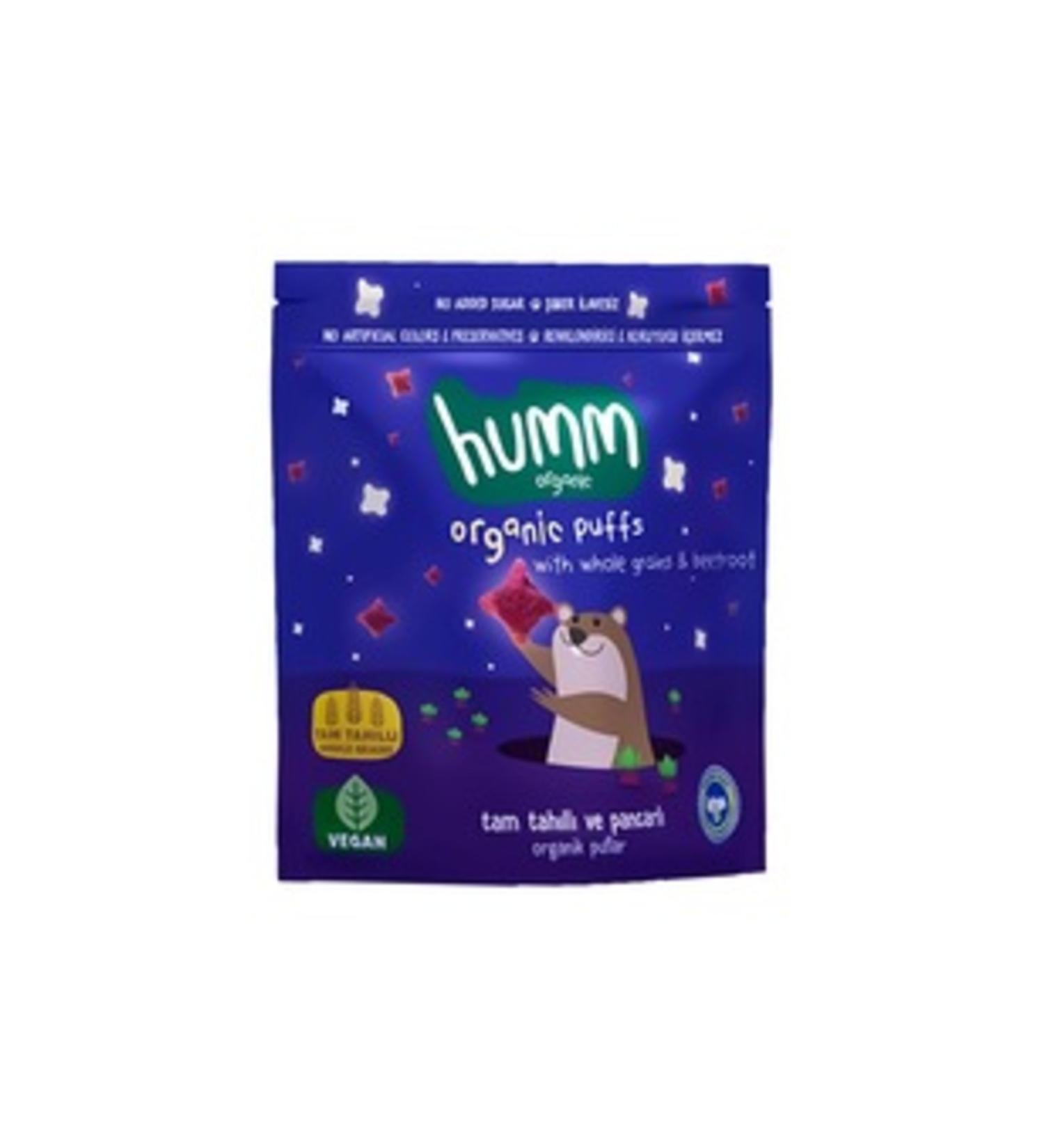 Humm Organic Organic Whole Grain & Beetroot Puffs 30 G (PACK OF TWO)