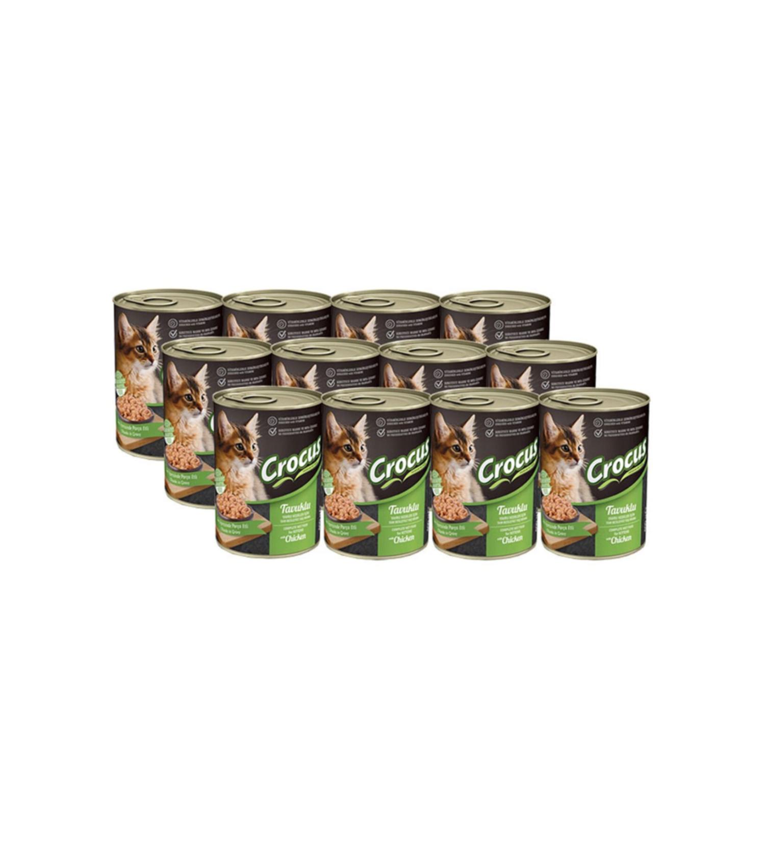 Crocus Chicken Kitten Wet Food 400 Gr 12-pack Economical Box