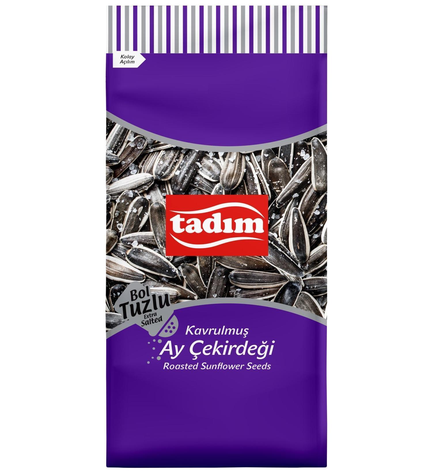 Tad m TADIM HIGHLY SALTY SUNFLOWER SEEDS 180gr X 12 PIECES