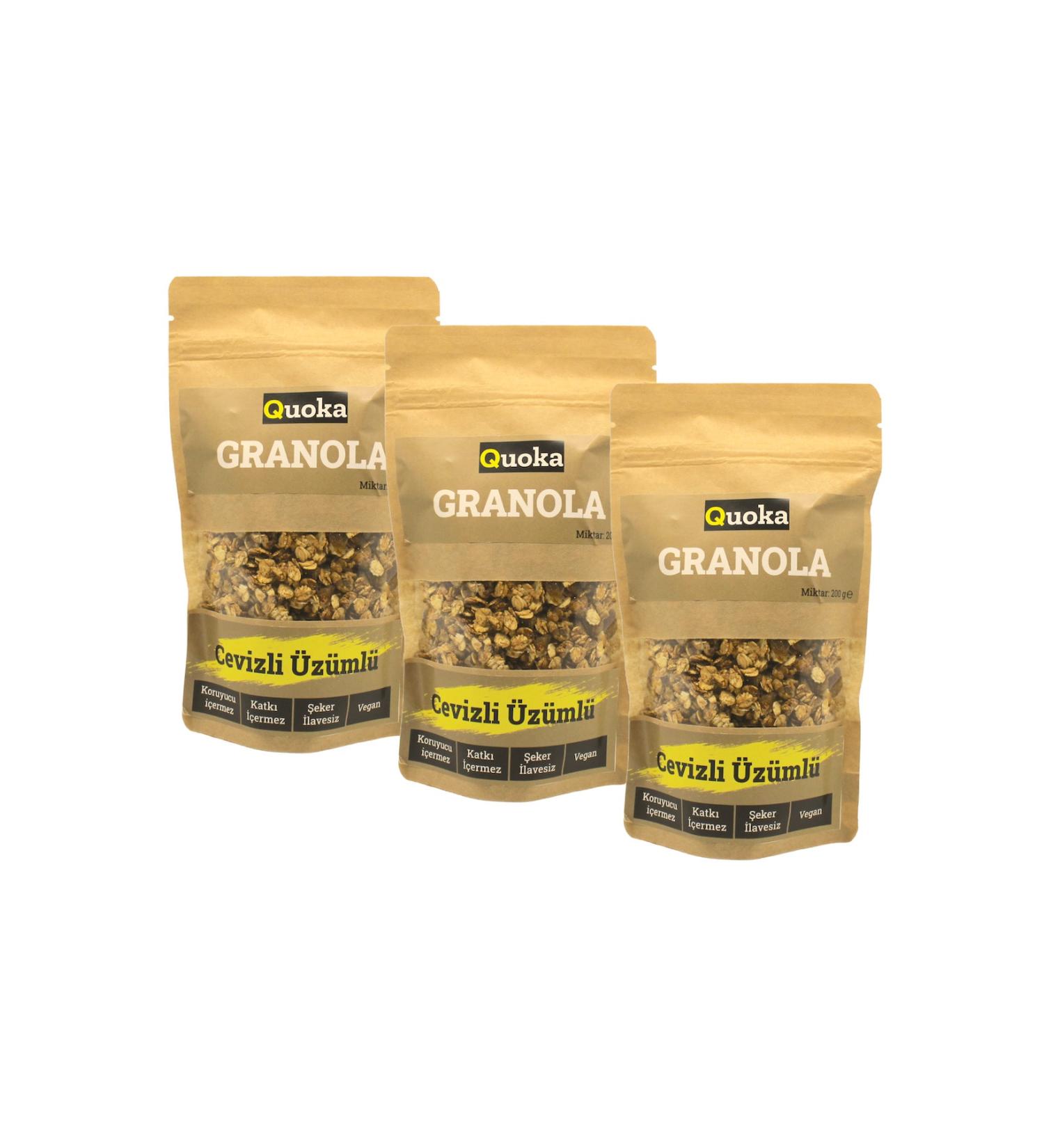 QUOKA Sugar-Free Peanut Butter with Dates and Raw Cocoa Natural 3 Pieces X 200 gr