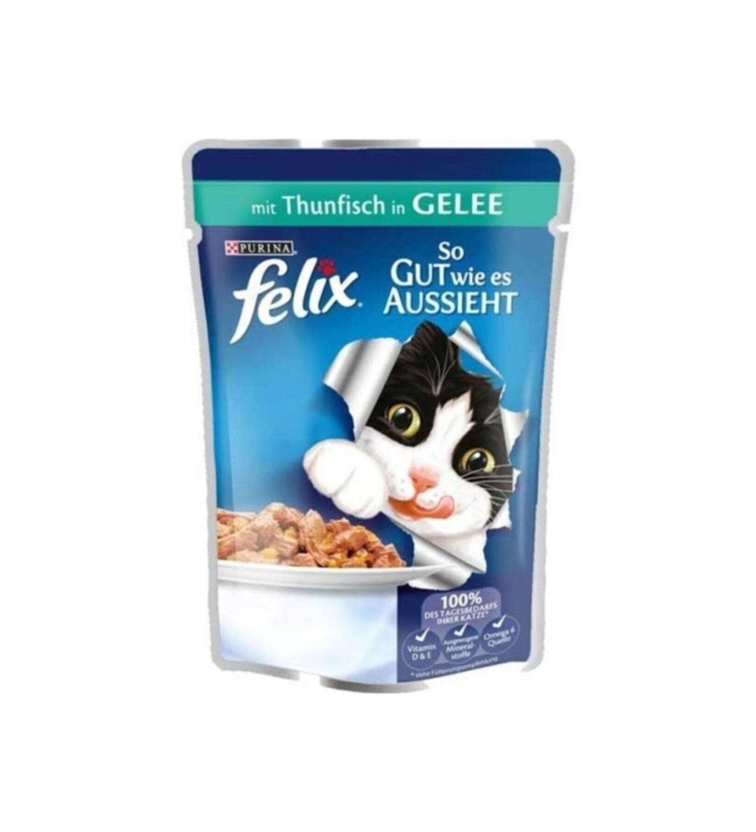 FELIX Felix Pouch Sensations Jellies Chicken Meat and Carrot Wet Cat Food 85 gr X 26 Pieces