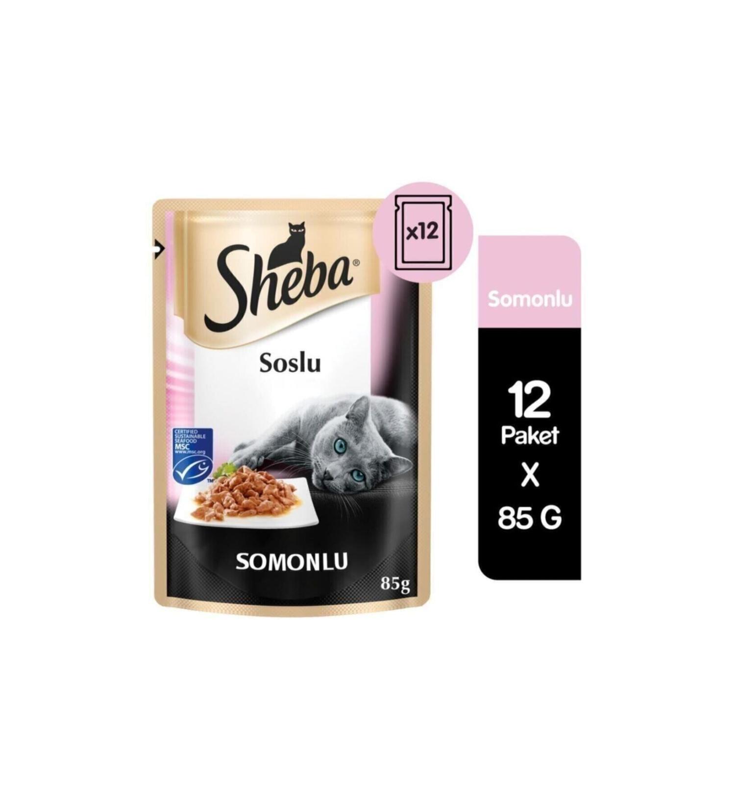 SHEBA Pouch Fresh Food with Salmon 85 Gr 12 Pieces - Buy Online on GoSupps.com