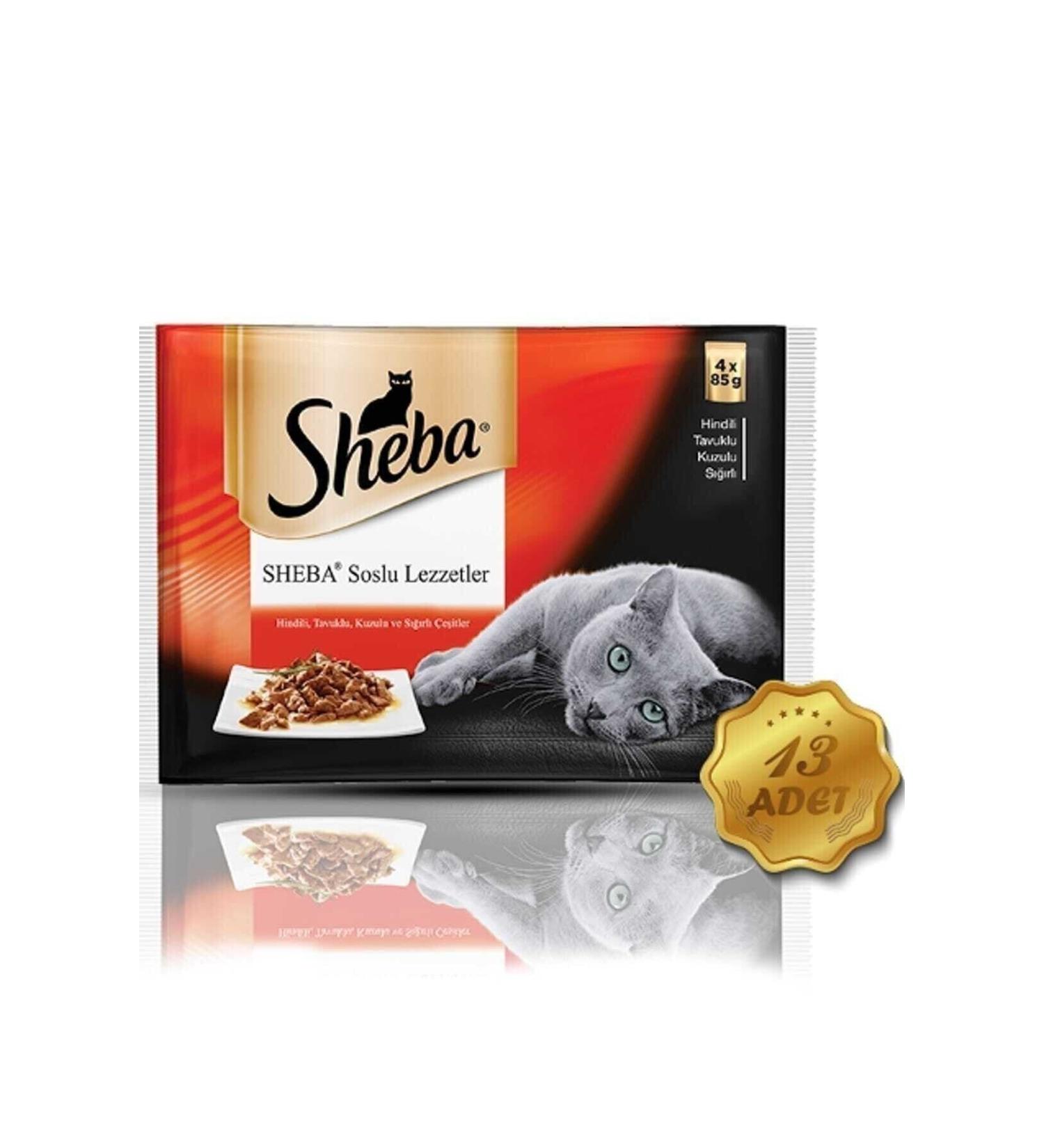 SHEBA Pouch Meaty Varieties 4 Pieces 85 Gr X 13 Pieces