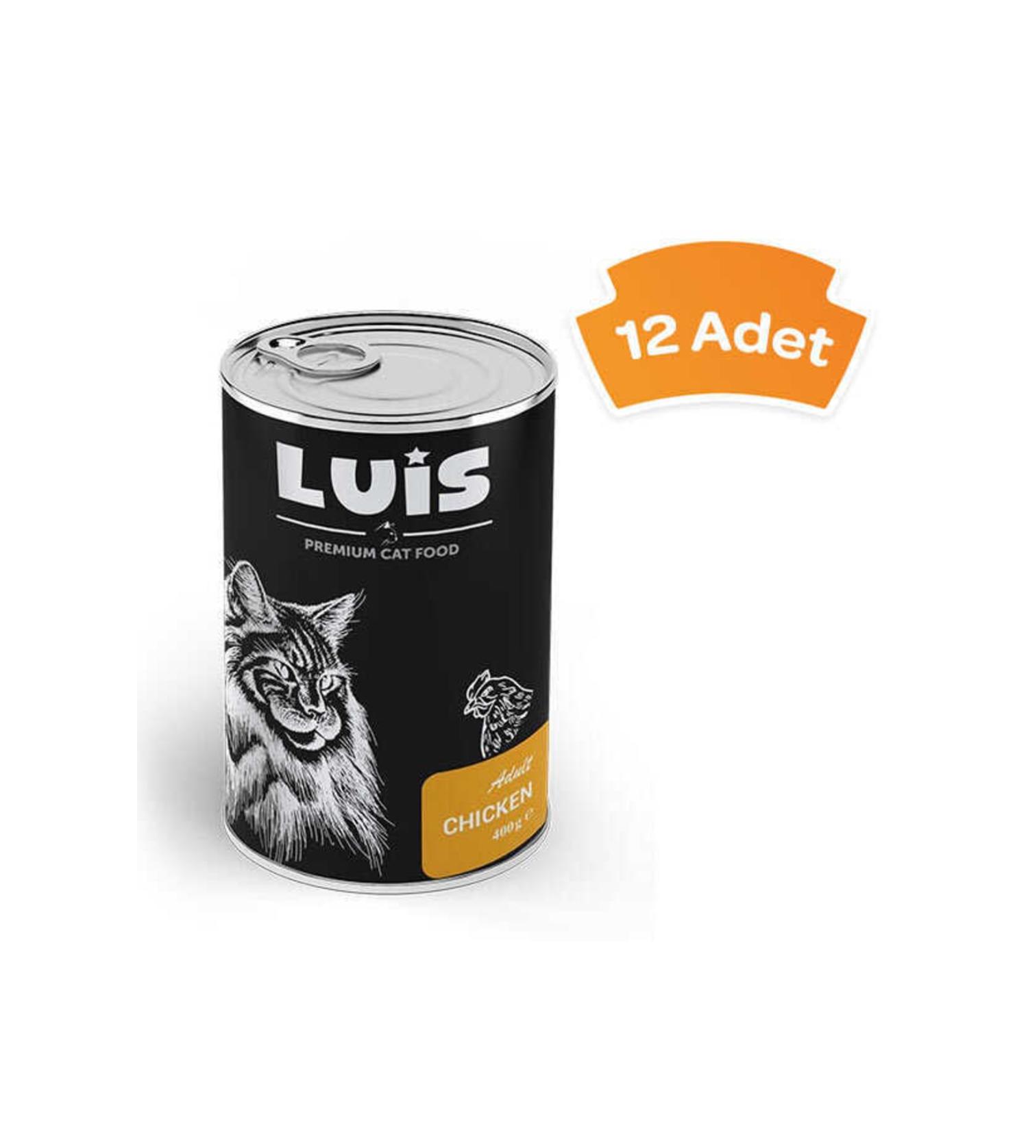 Luis Piece Chicken Meat Sauce Cat Canned Food 400 Gr x 12 Pieces