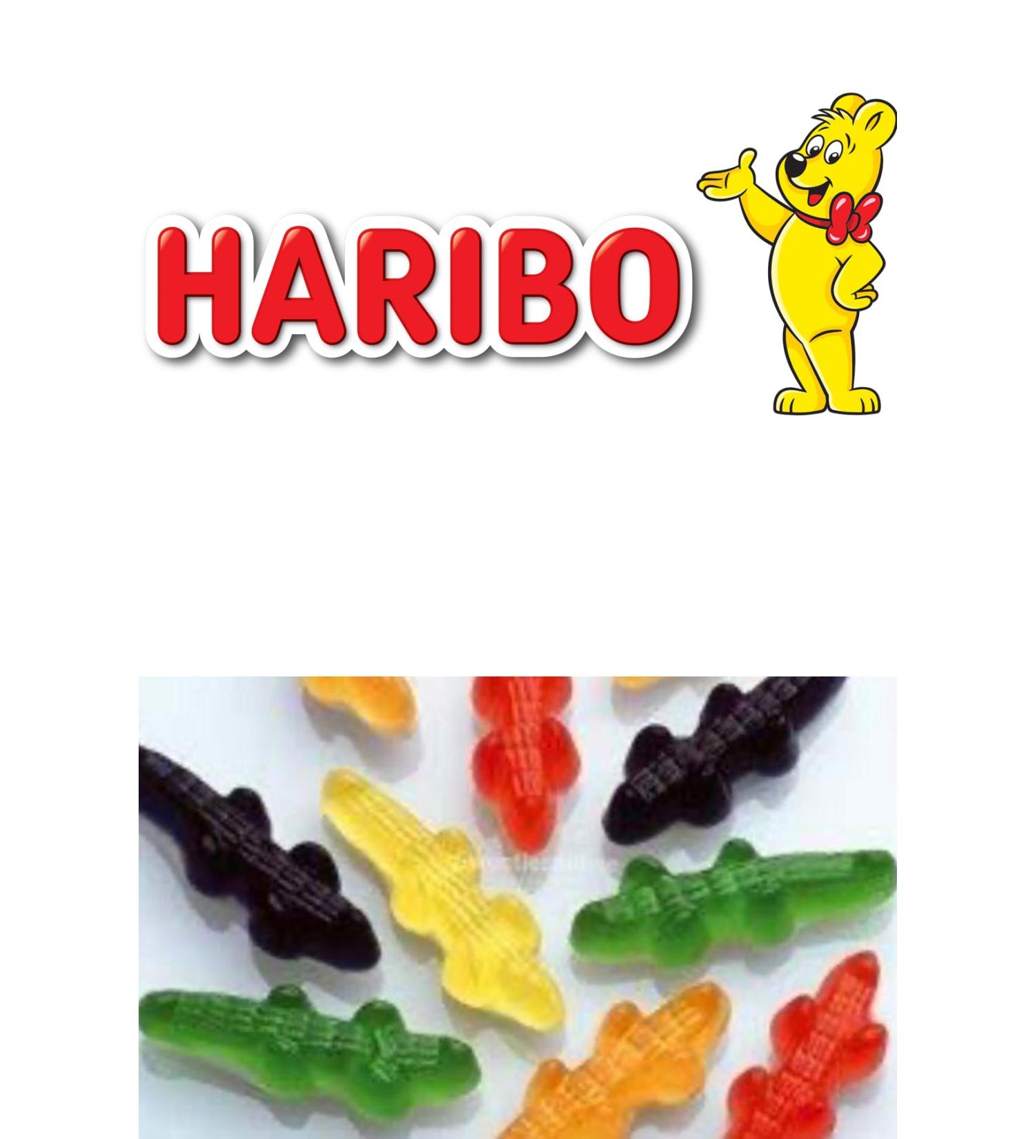 Haribo Giant Crocodile 1 Kg. Double Layer Jelly Beans