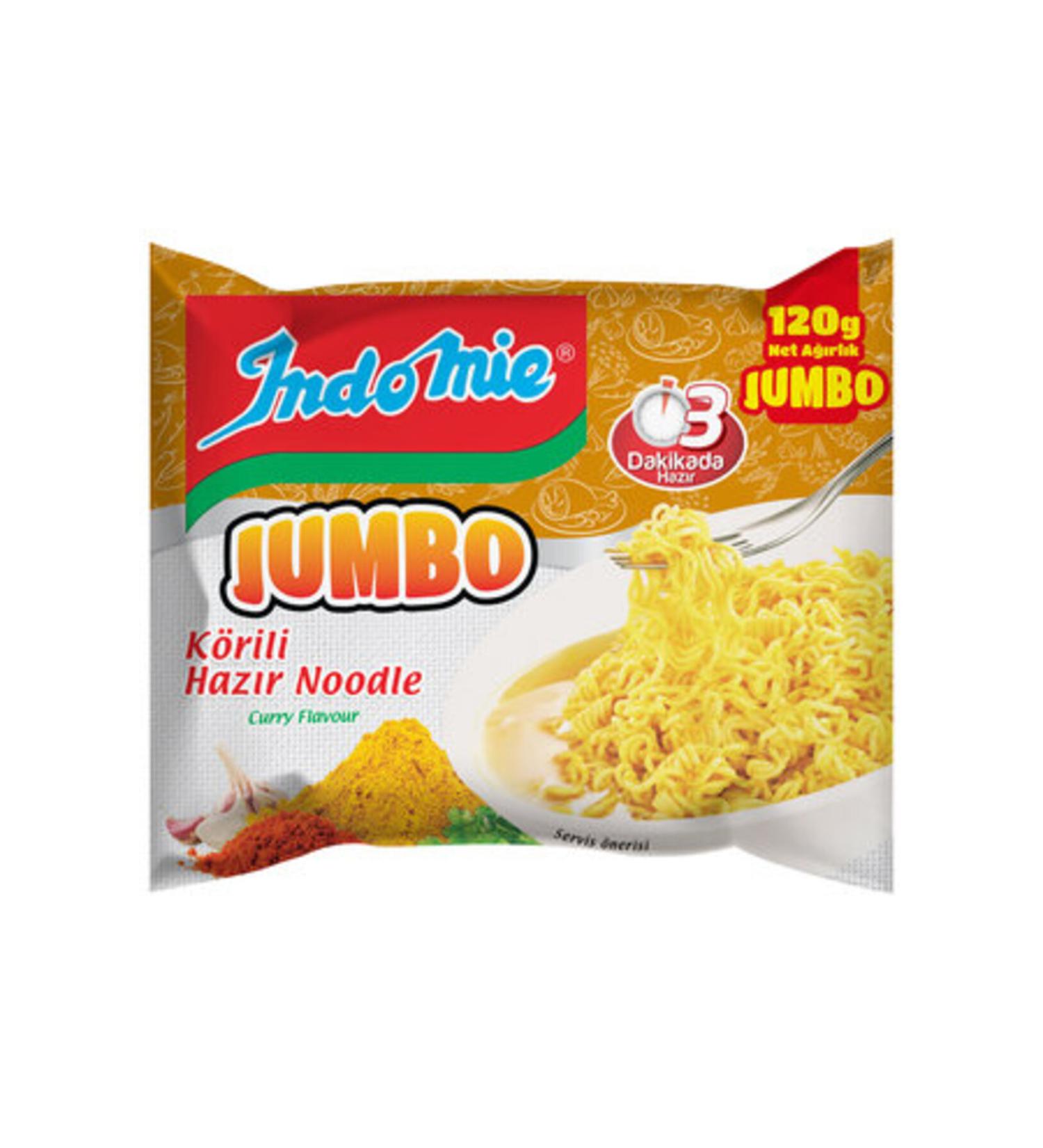 Indomie indomie Jumbo Curry Instant Noodles 120 Gr (5 PIECES)