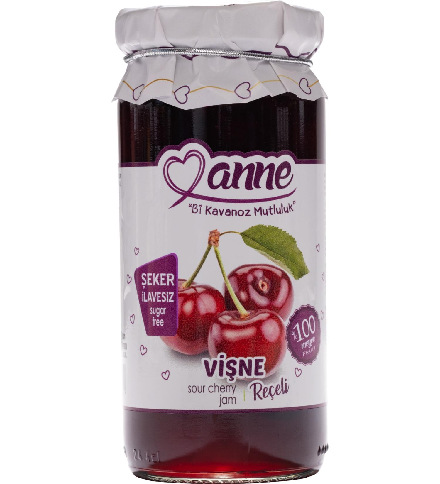 Mother jam Mother No Sugar Added Cherry Jam 300g (Sweetened with apple juice no additives)