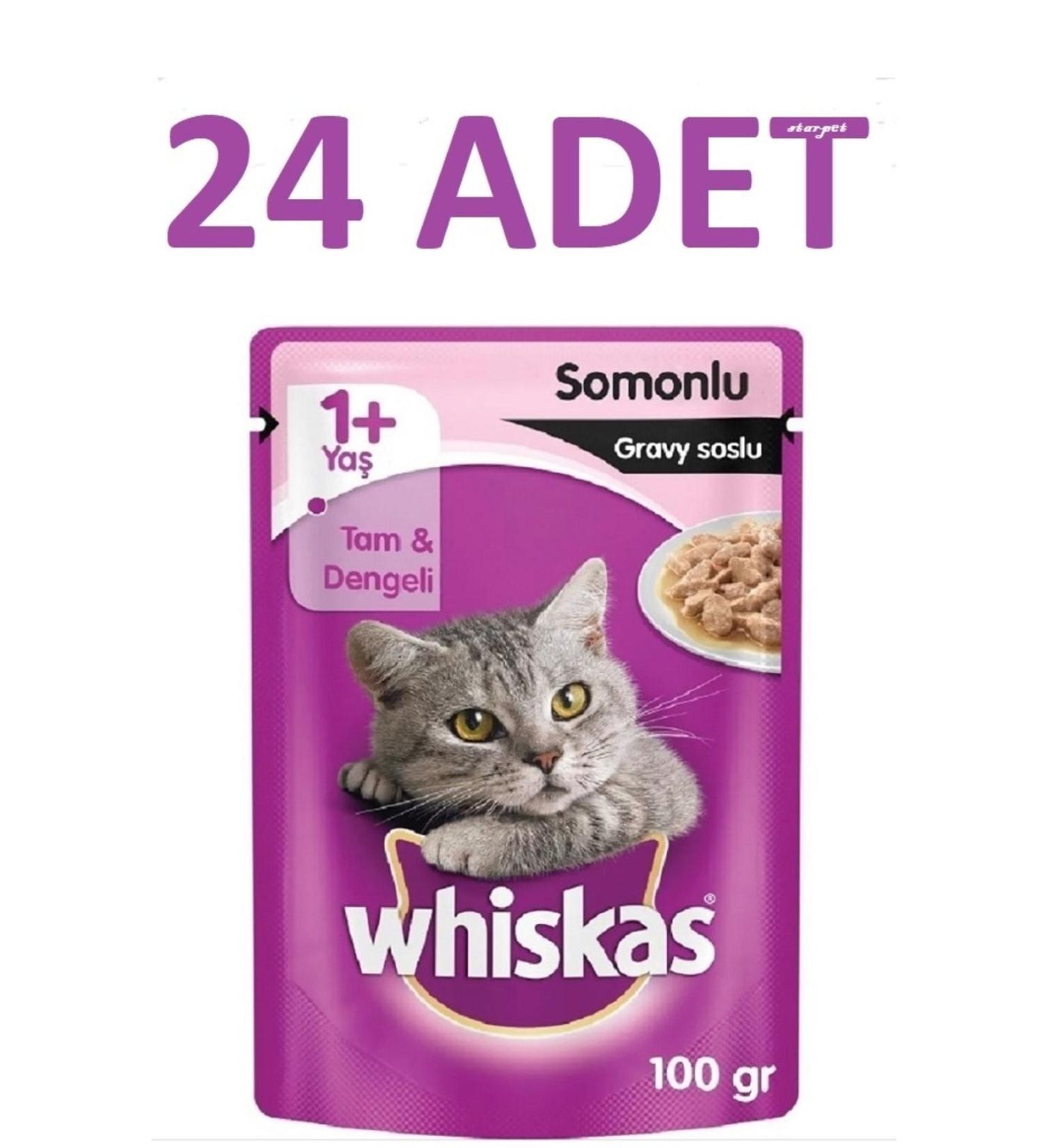 Whiskas Pouch Salmon Cat Canned 100 gr