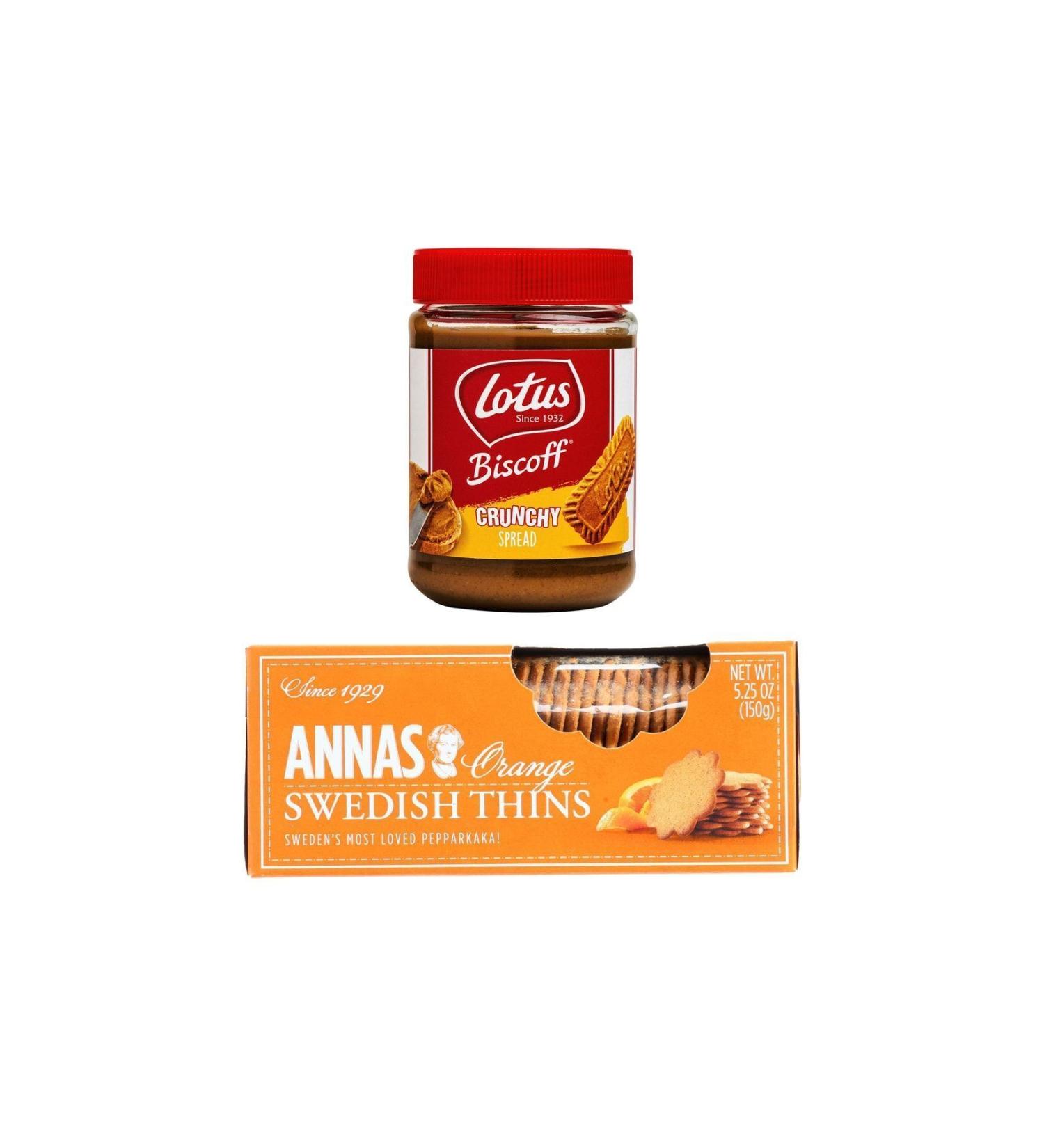 Lotus Biscoff Spread + Annas Orange Thins 2 Pack
