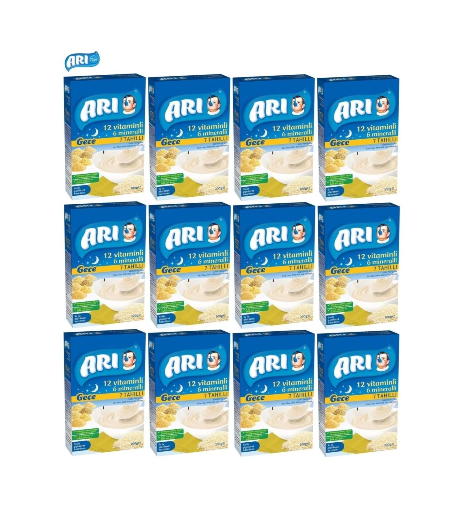 Bee Mama Rice Flour 200gr Night 7 Grain Milk (12 Piece Set) - Buy Online on GoSupps.com