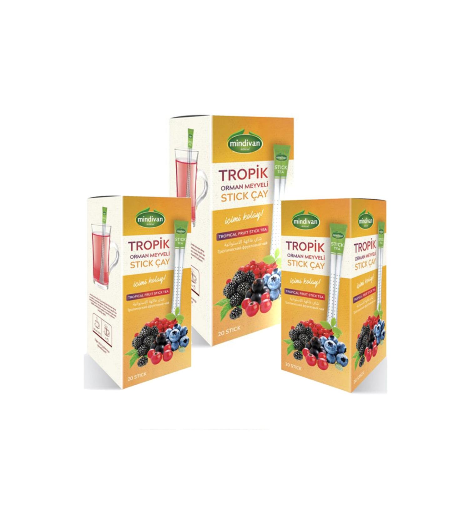 Mindivan Tropical Fruit Stick Tea 20 x 3 pieces
