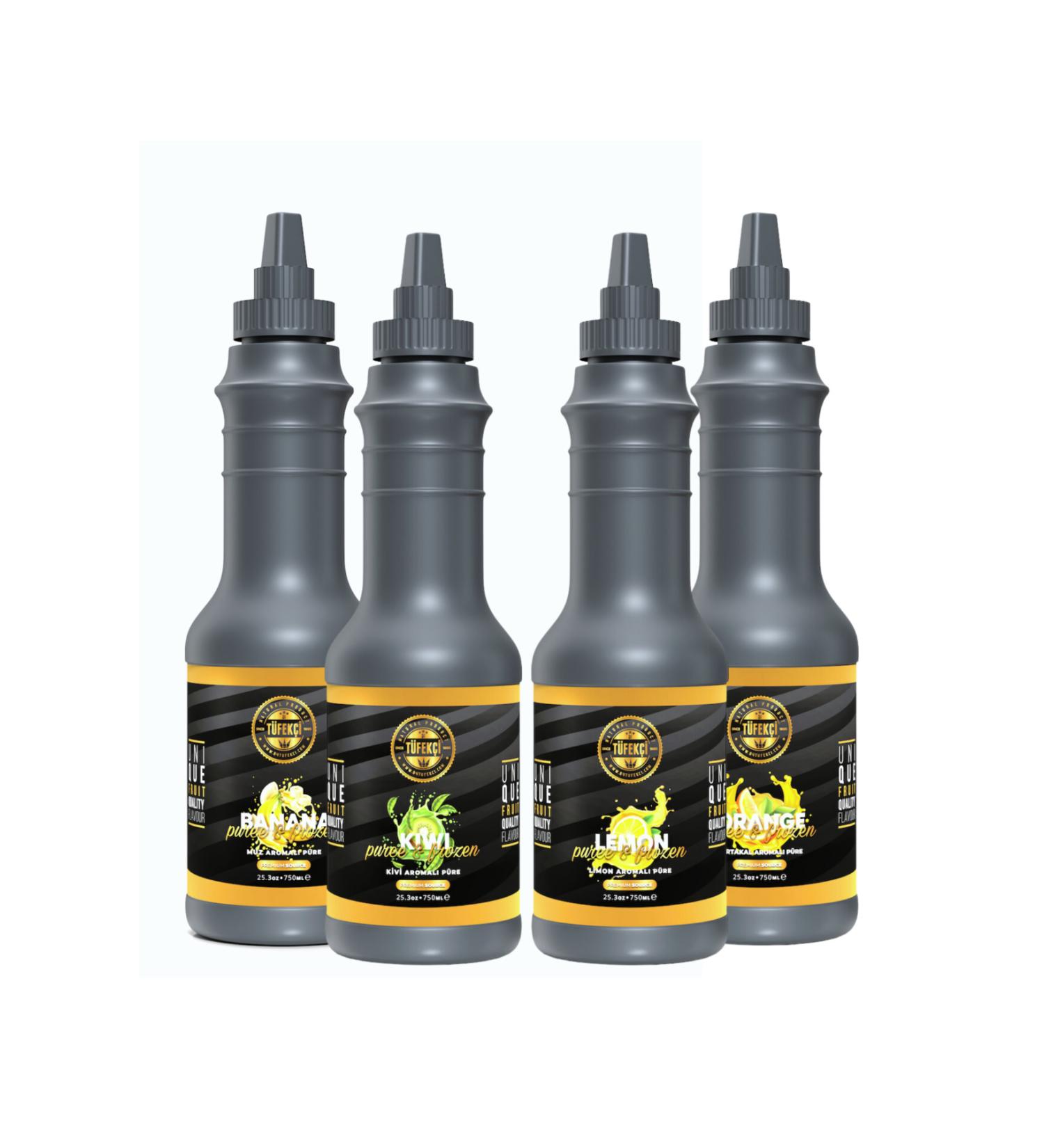 By T fek i Lemon&Orange&Kiwi&Banana Fruit Puree 4x1000 gr Advantageous Package