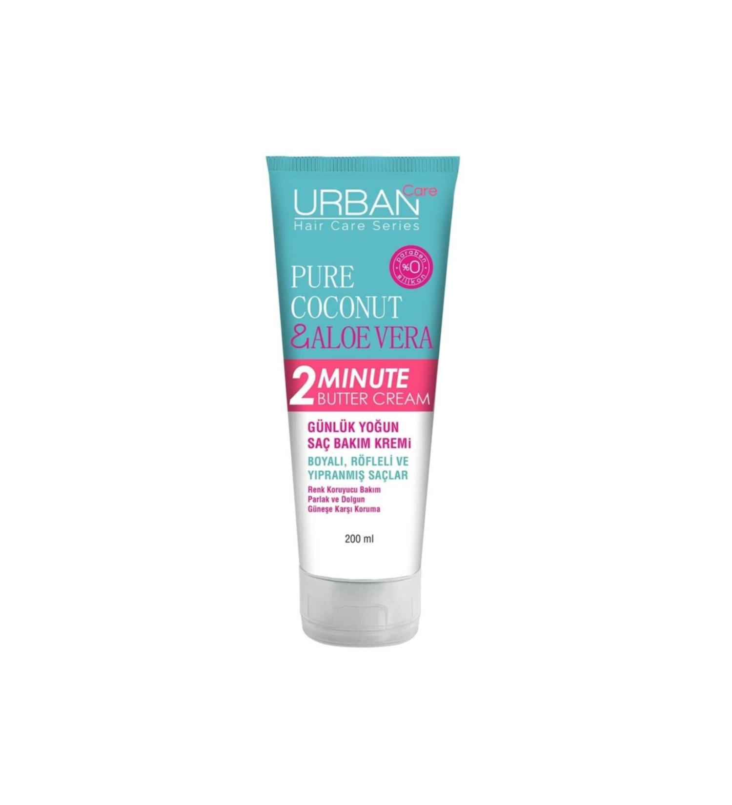 Urban Care Pure Coconut & Aloe Vera 2 Minute Butter Cream 200 Ml