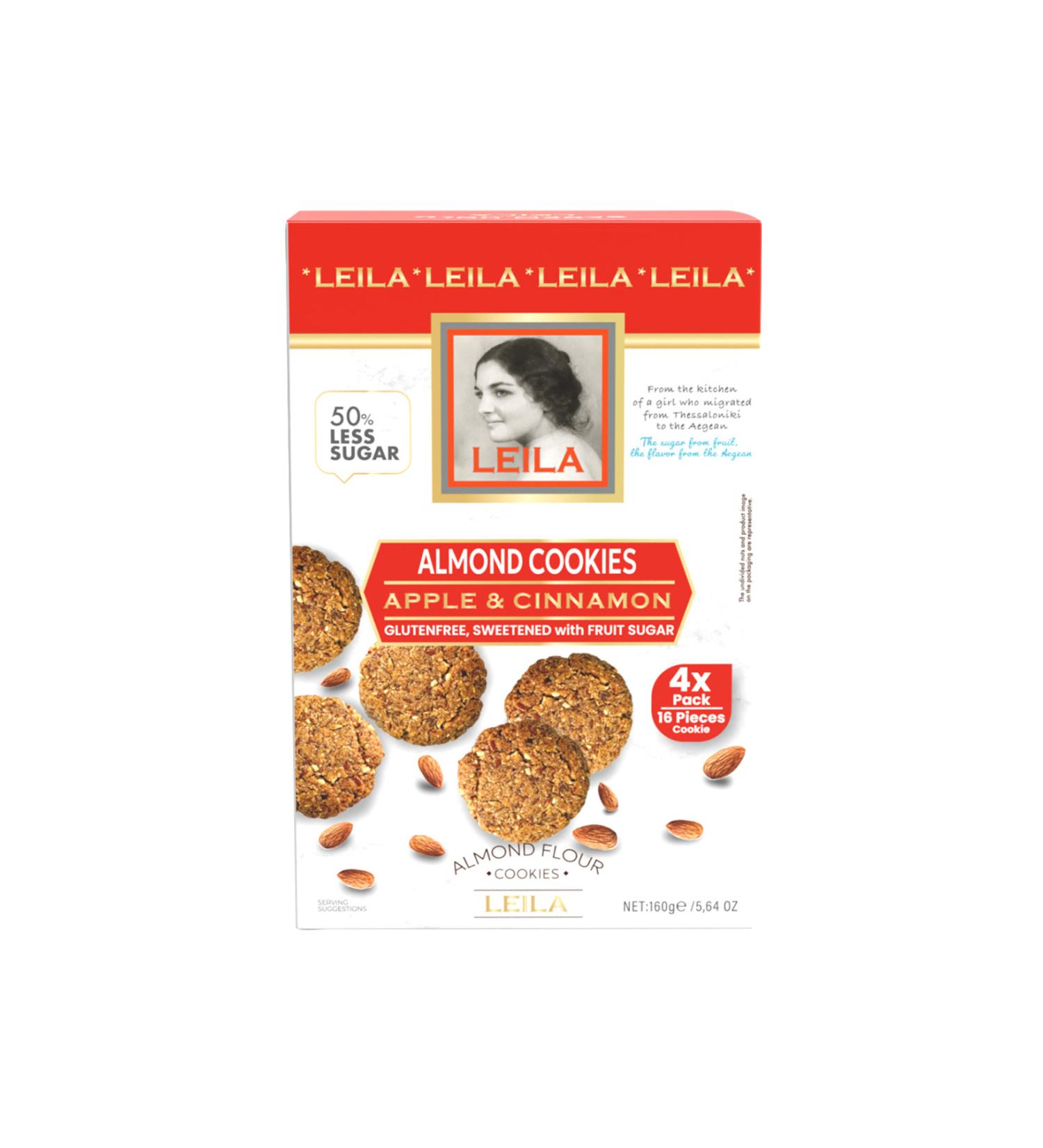 Balanu Almond Cookies Apple & Cinnamon 160 gr - Buy Online on GoSupps.com