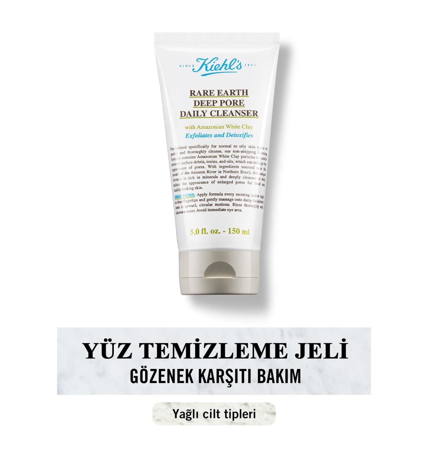 Kiehl's RARE EARTH PORES SK N BR GHTEN NG FAC AL CLEANS NG GEL 150 ML DEMBA3736