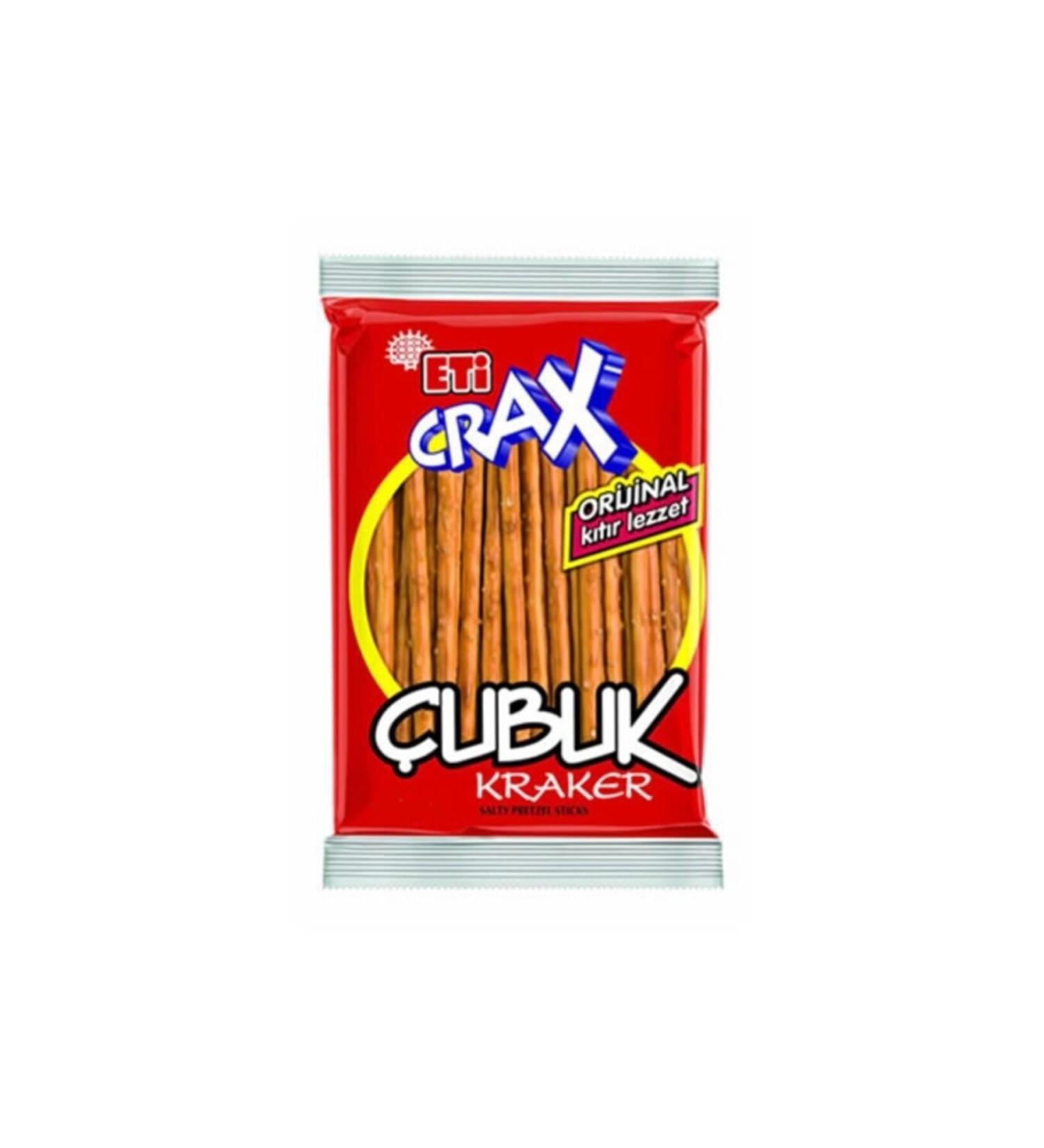 Eti Crax Plain Stick Crackers 40 g x 34 Pieces - Buy Online on GoSupps.com