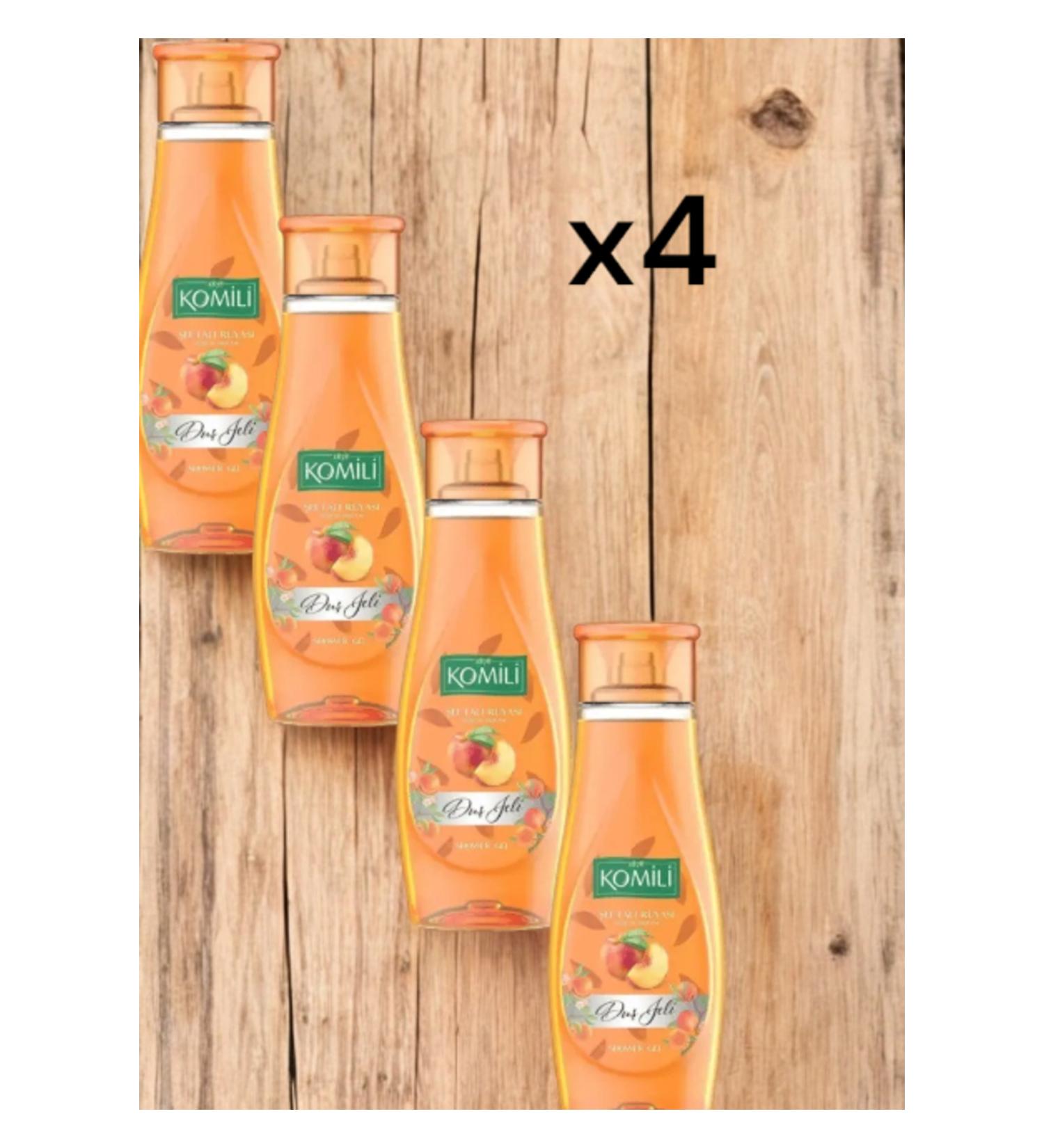 Komili Peach Dream Shower Gel 500 ml X4 Pieces