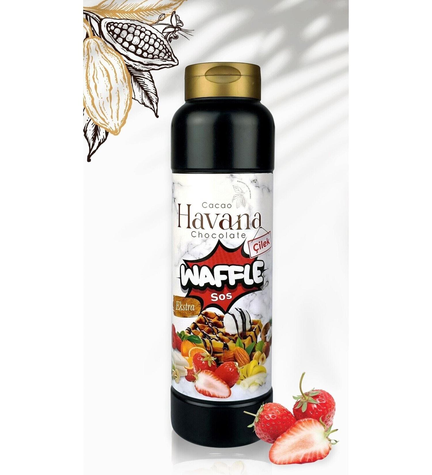 Havana Extra Strawberry Waffle Sauce 1000 gr